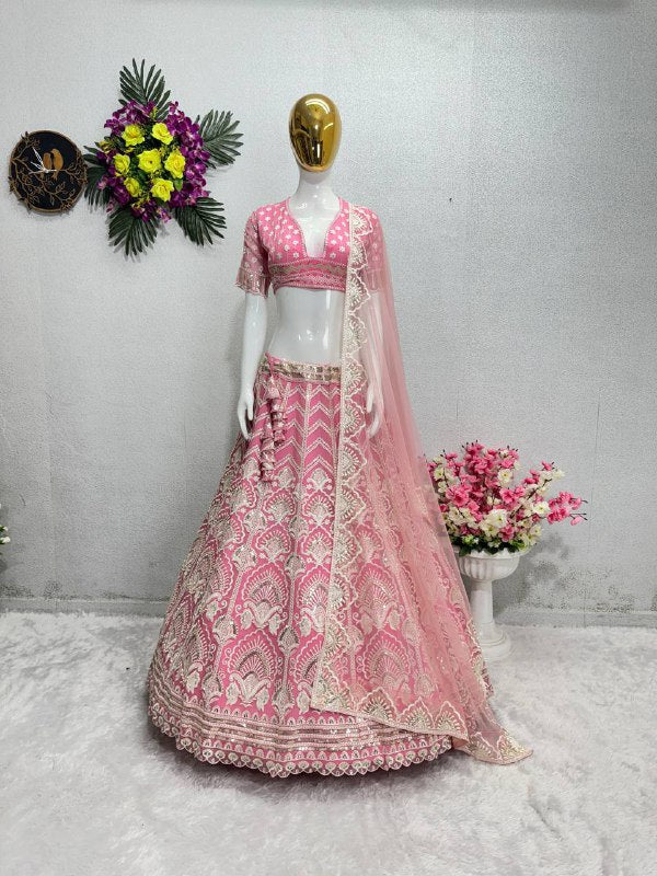 New Bridal Wear Lehenga Choli With Dupatta Set MT-1000