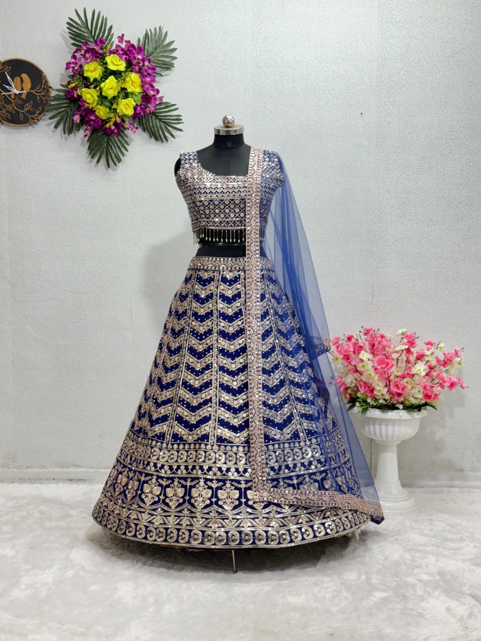 New Bridal Wear Lehenga Choli With Dupatta Set MT-1003