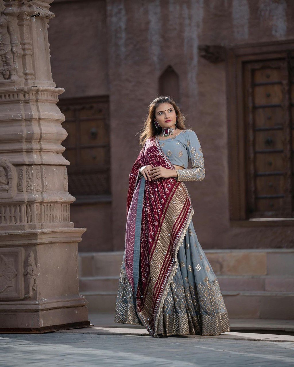 NAVRATRI SPECIAL  LEHENGA CHOLI WITH DUPATTA LC-1578