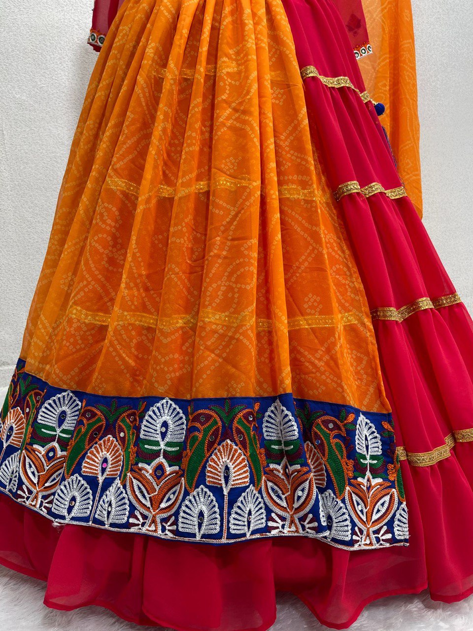 NAVRATRI SPECIAL *KINJAL DAVE* LEHENGAS CHOLI WITH DUPATTA CL-1591