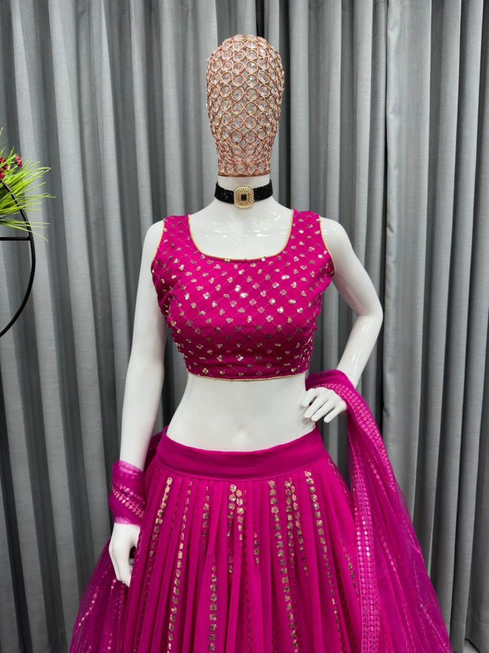 Pink Color Sequnce Lehenga choli LC-6420