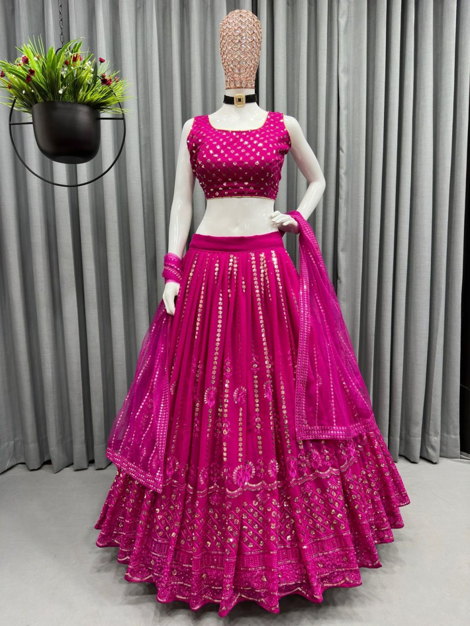 Pink Color Sequnce Lehenga choli LC-6420