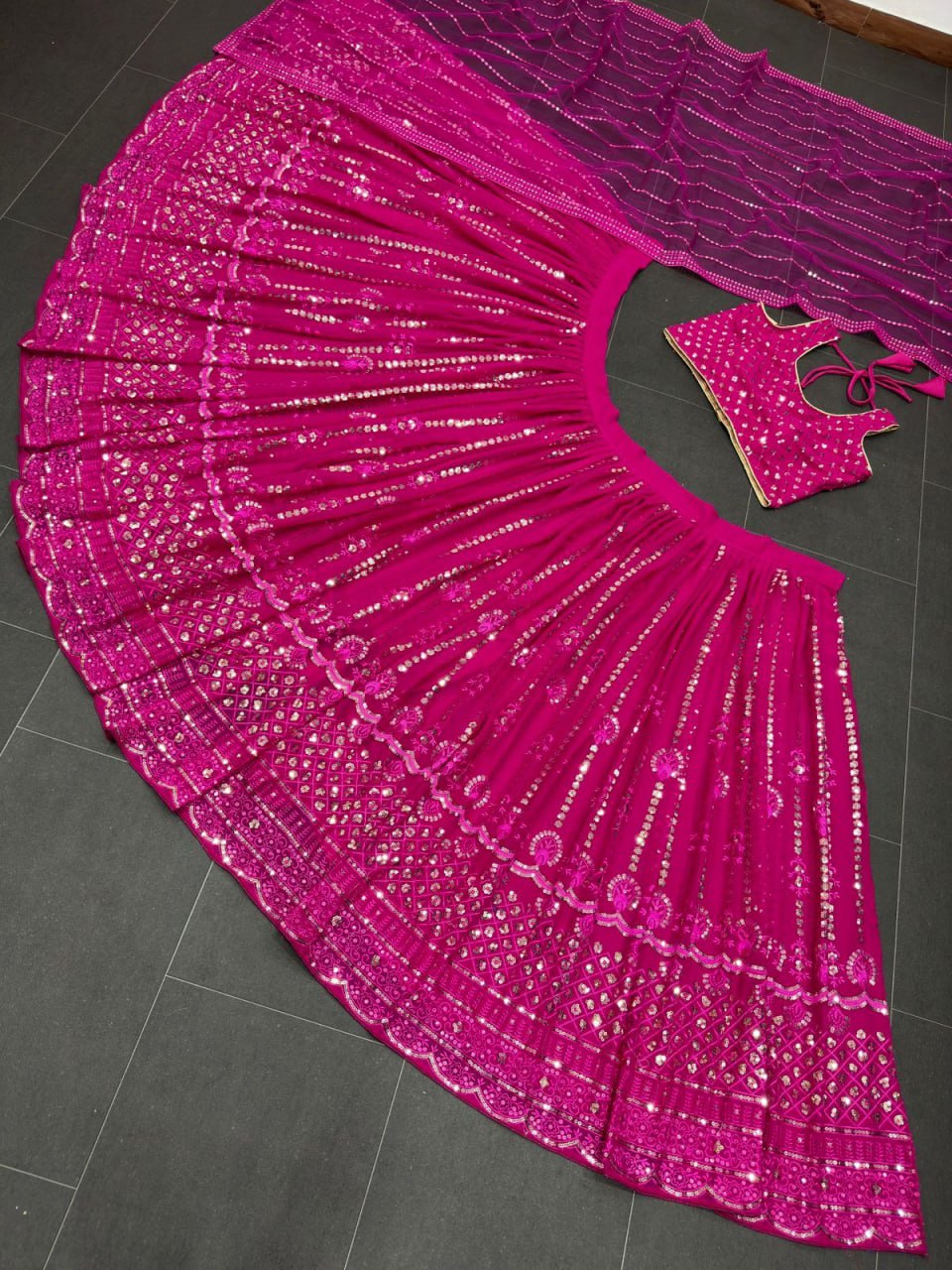 Pink Color Sequnce Lehenga choli LC-6420