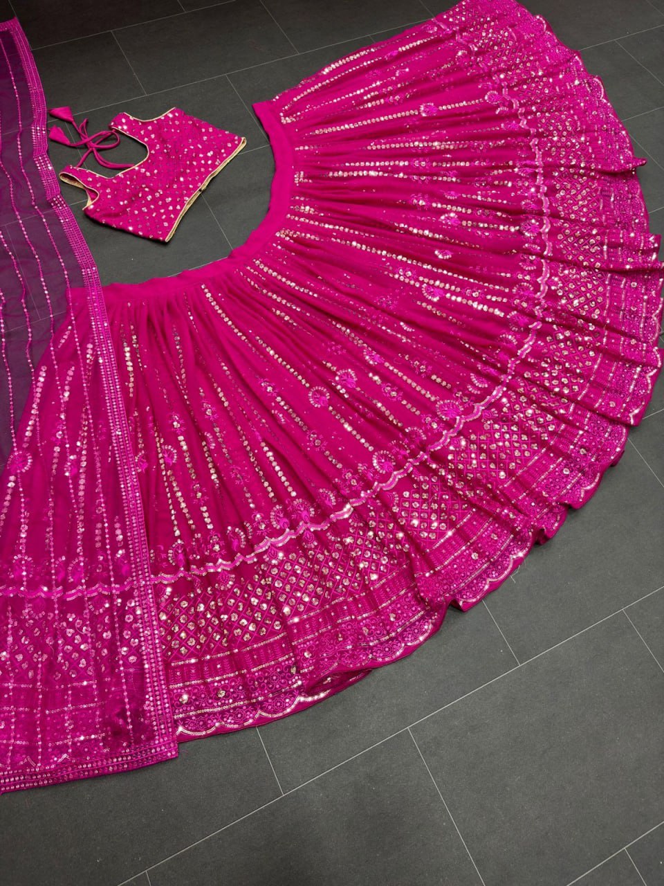 Pink Color Sequnce Lehenga choli LC-6420