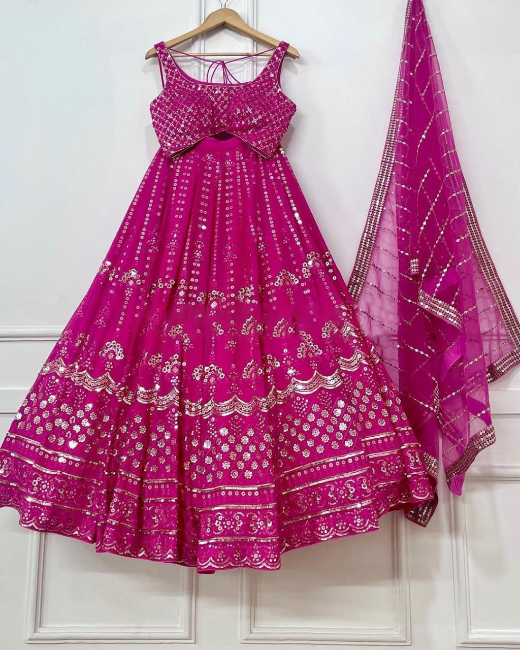 Pink Color Sequnce Lehenga choli LC-6420