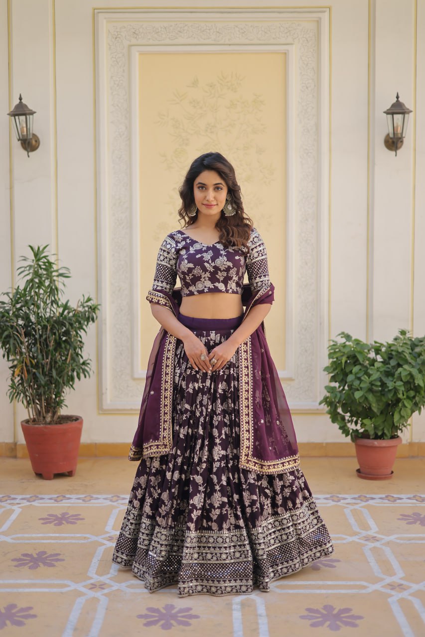 New Party Wear Lehenga Choli With Dupatta Set LW-7080