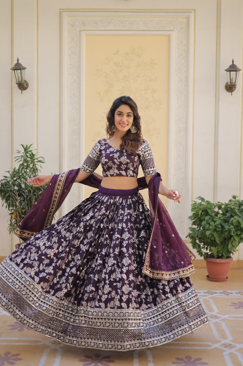 New Party Wear Lehenga Choli With Dupatta Set LW-7080