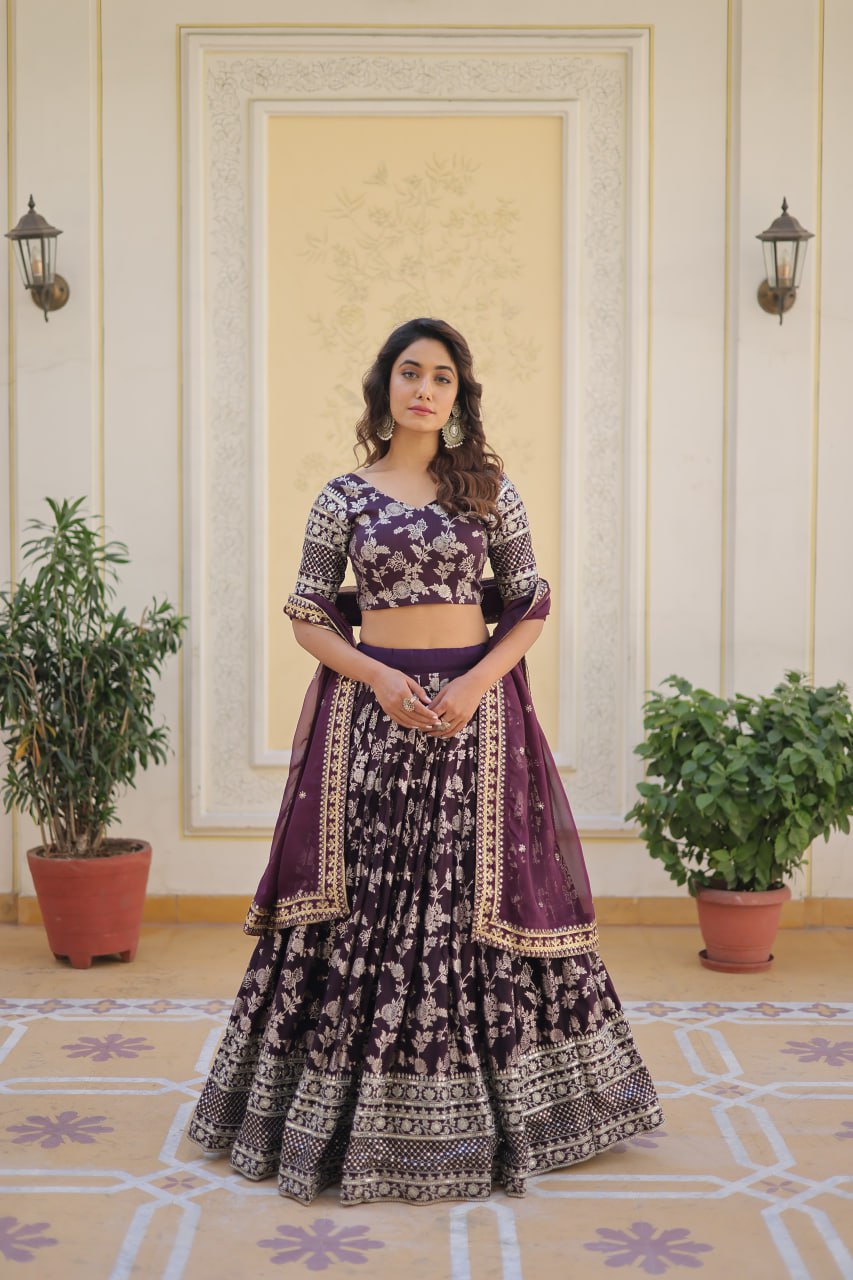 New Party Wear Lehenga Choli With Dupatta Set LW-7080