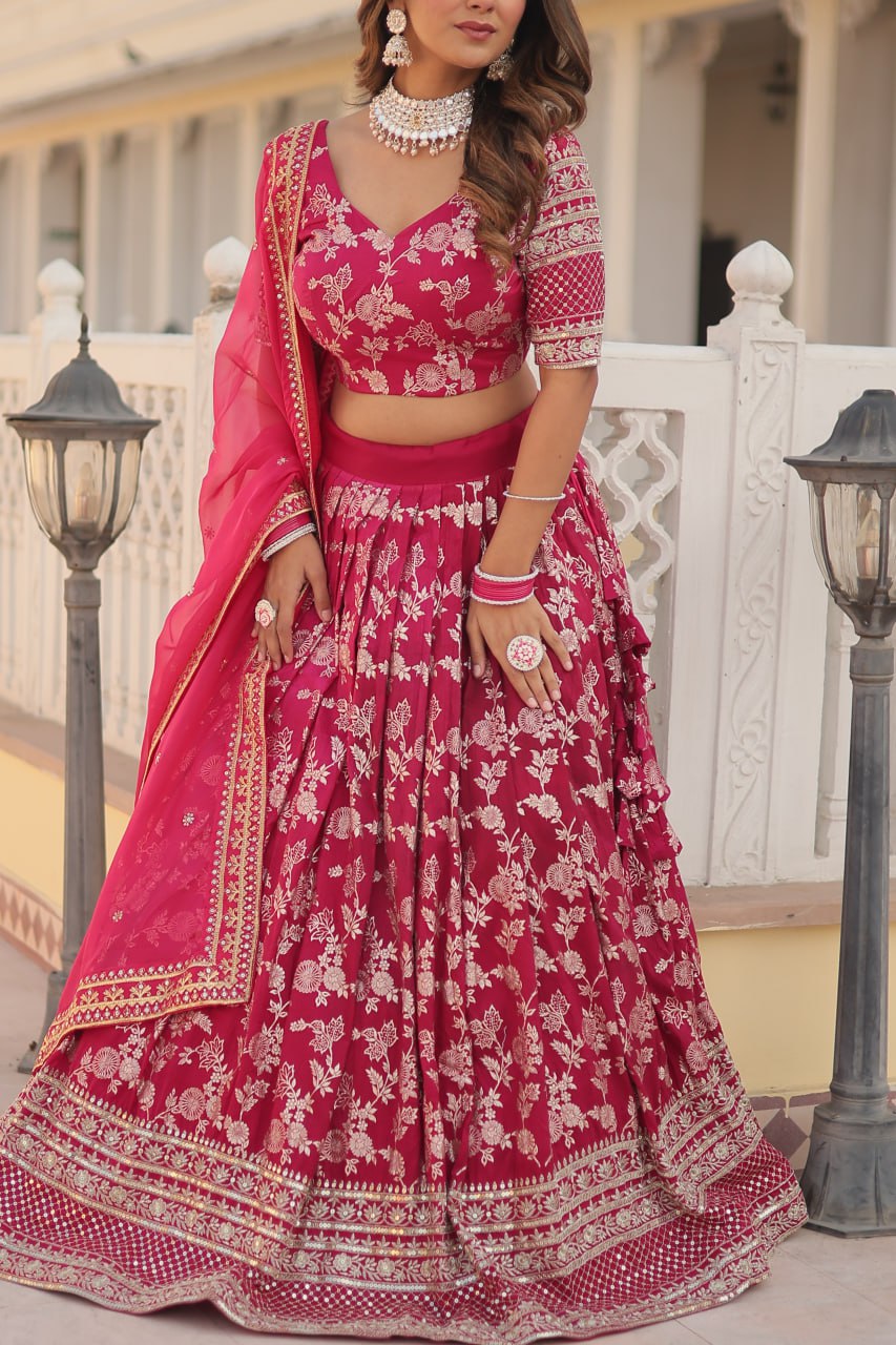 New Party Wear Lehenga Choli With Dupatta Set LW-7080