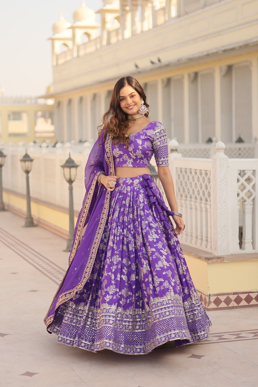 New Party Wear Lehenga Choli With Dupatta Set LW-7080