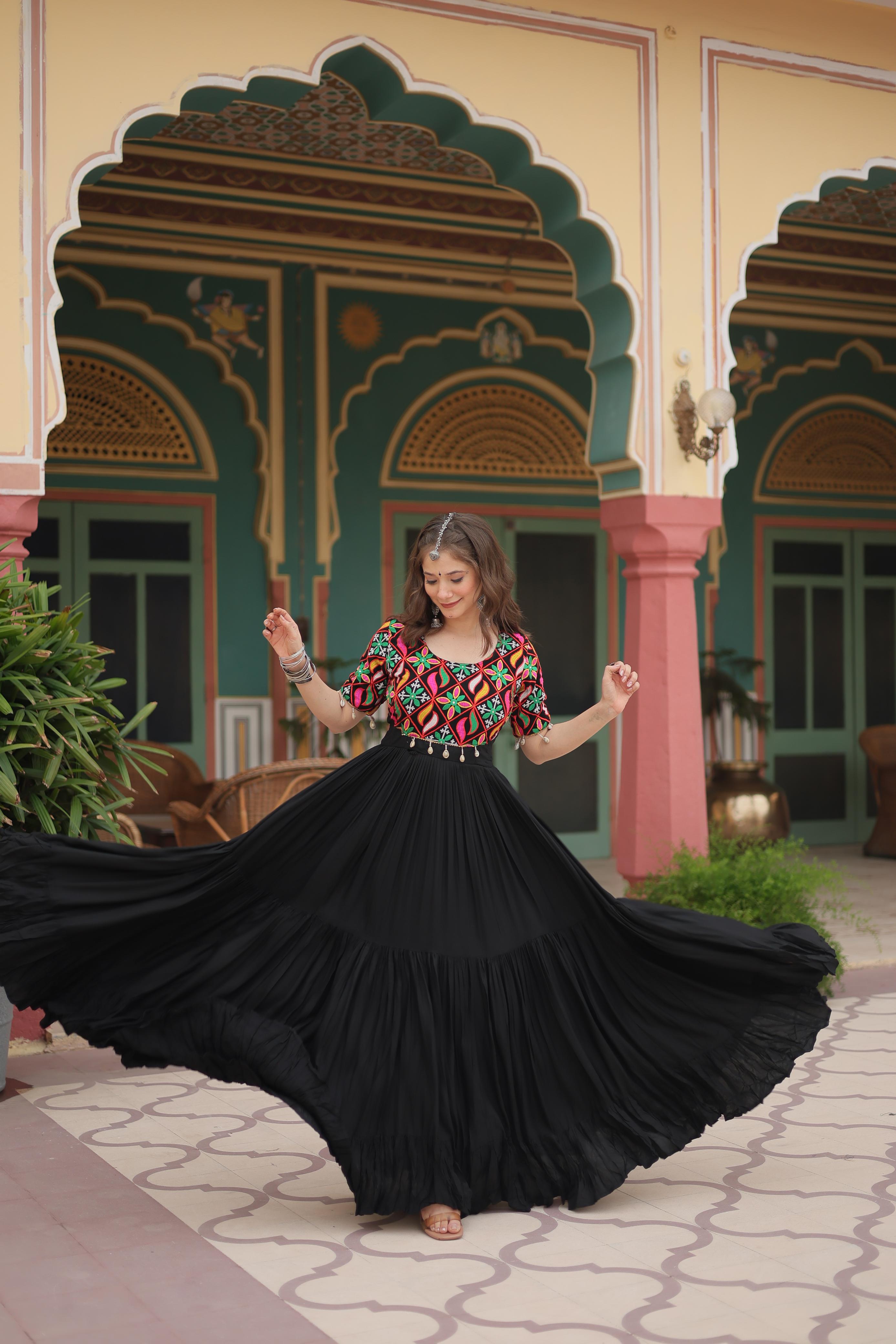 NAVRATRI Special Black Colour Gown