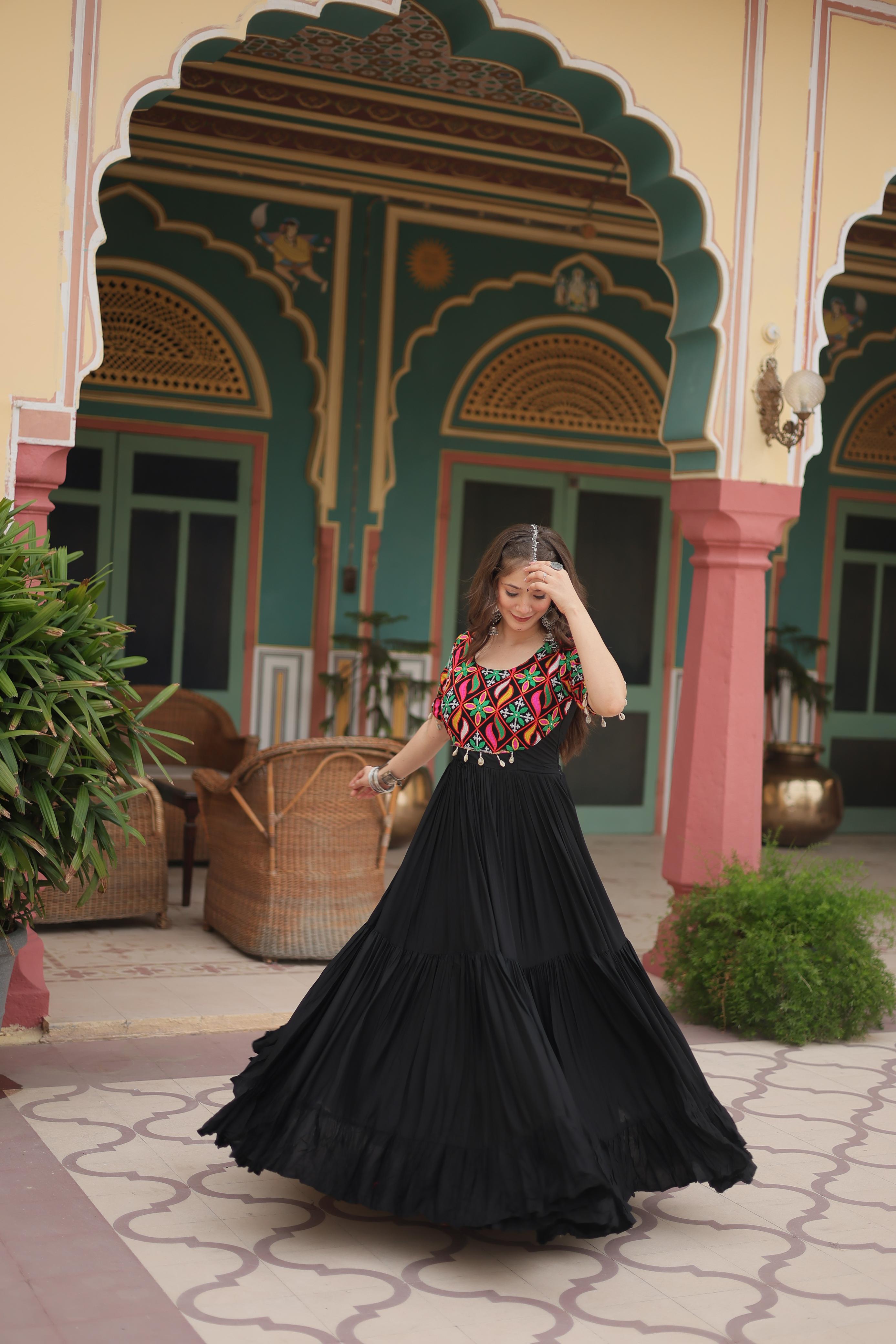 NAVRATRI Special Black Colour Gown