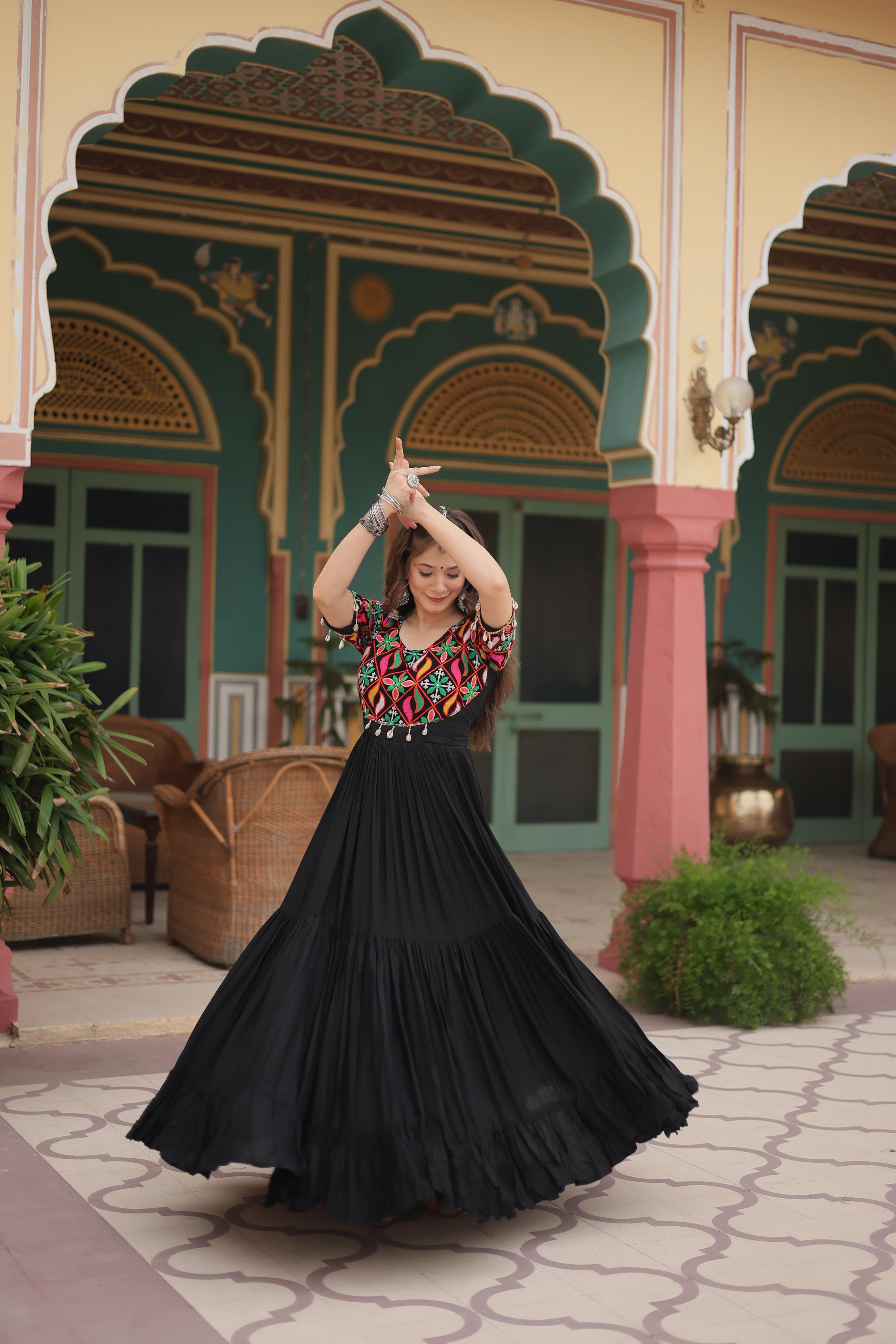 NAVRATRI Special Black Colour Gown