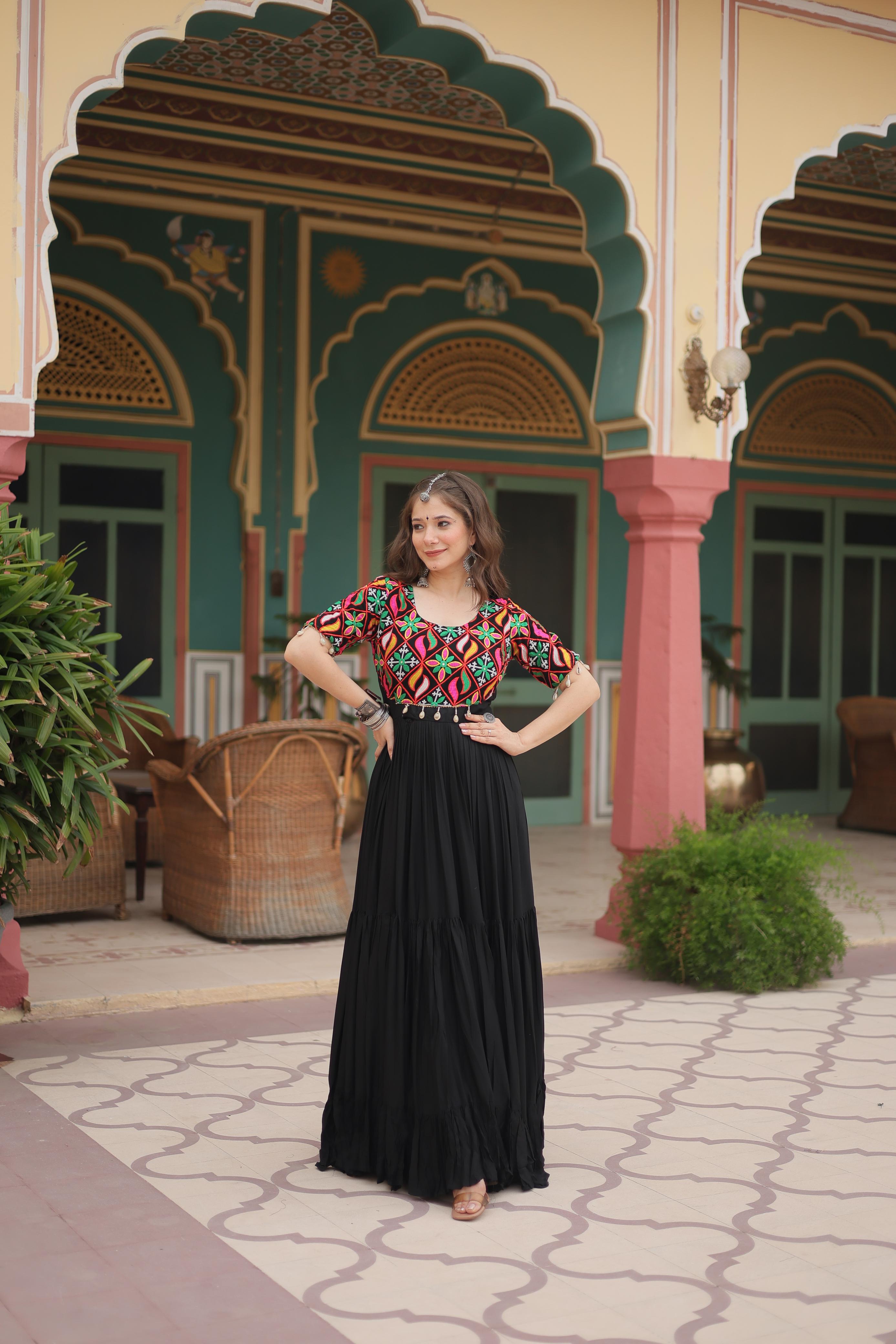 NAVRATRI Special Black Colour Gown