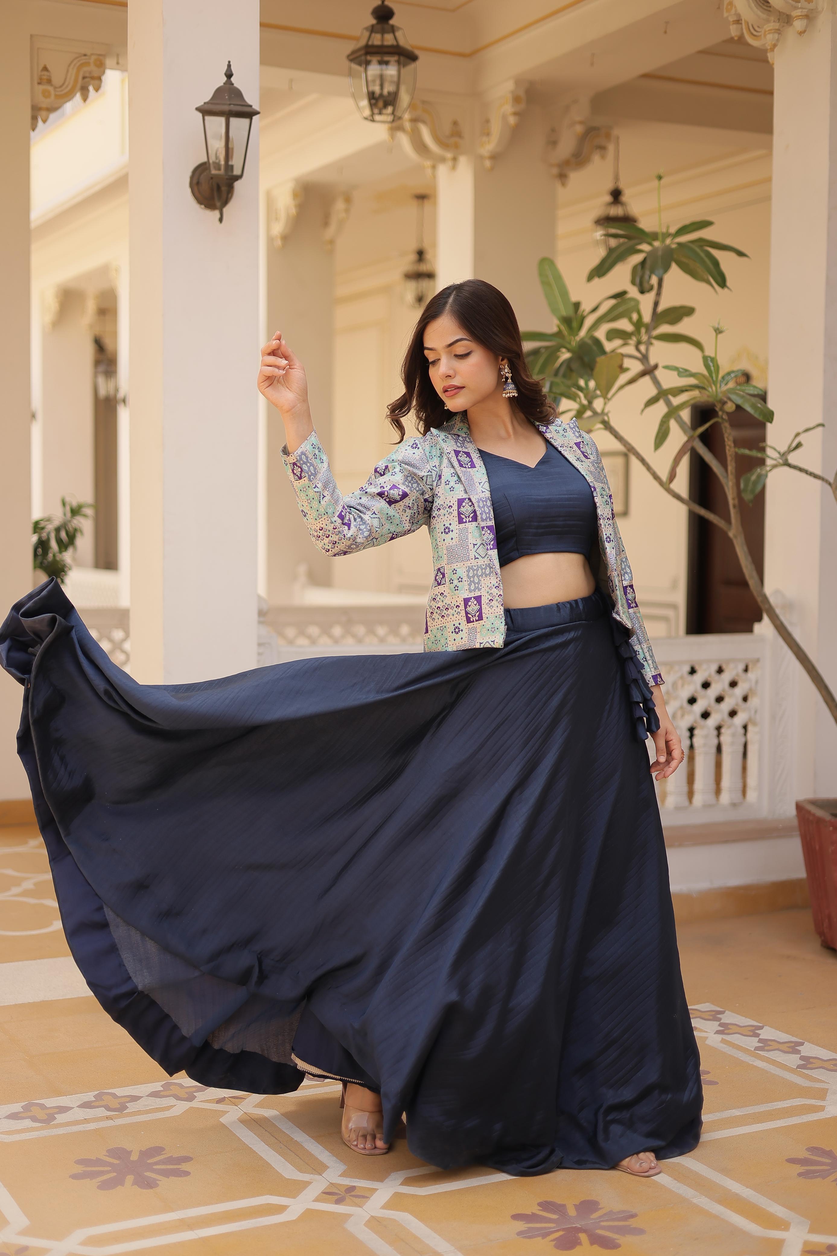 READYMADE LEHENGA CHOLI WITH KOTI