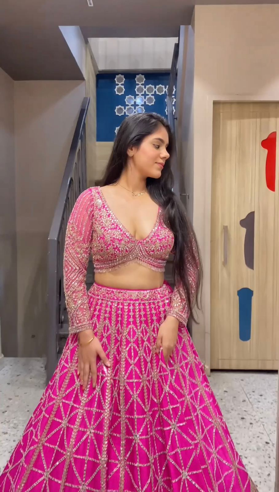 Faux Georgette Lehenga Choli