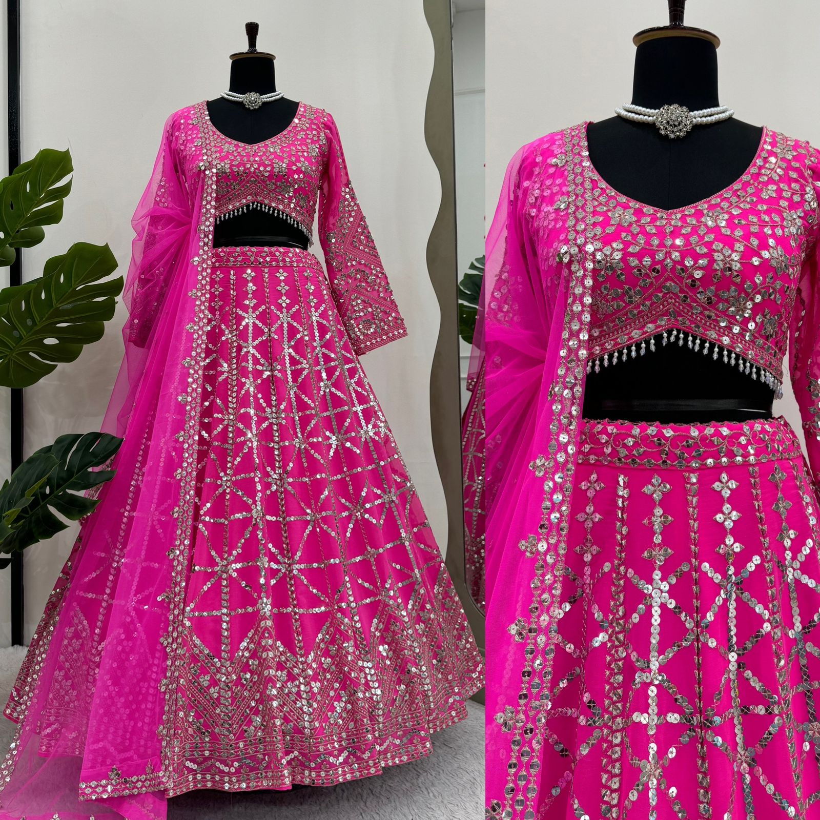 Faux Georgette Lehenga Choli