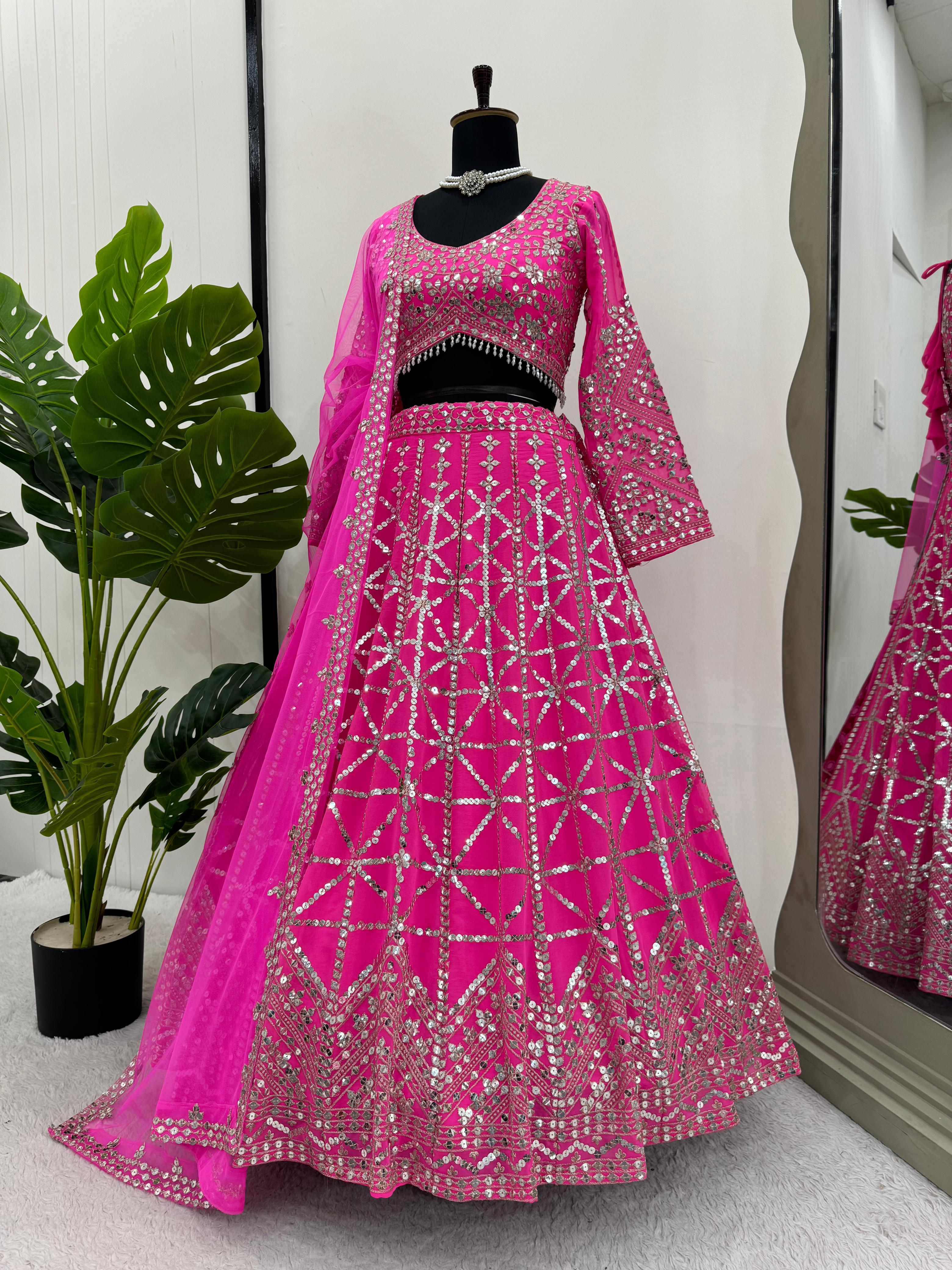 Faux Georgette Lehenga Choli