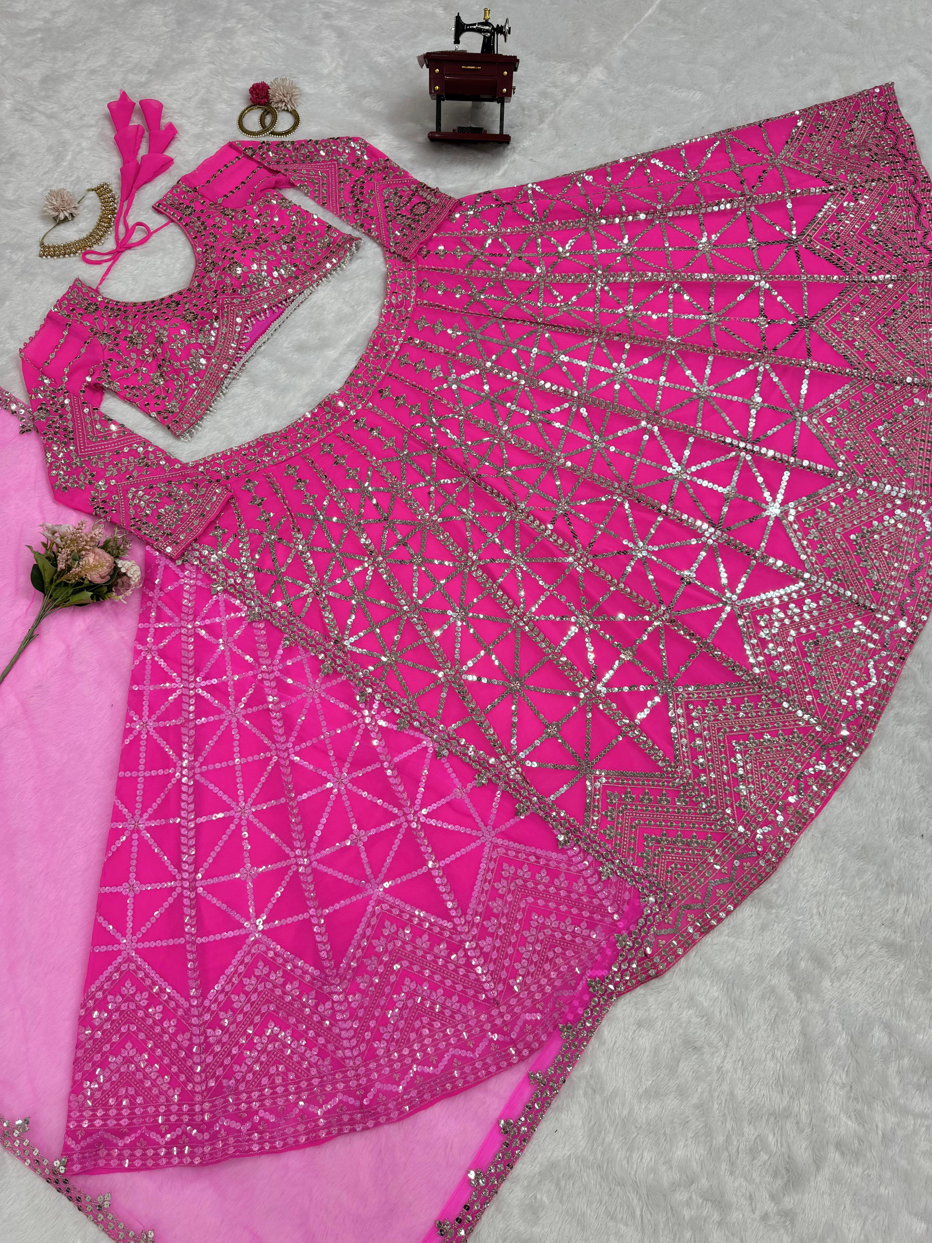 Faux Georgette Lehenga Choli