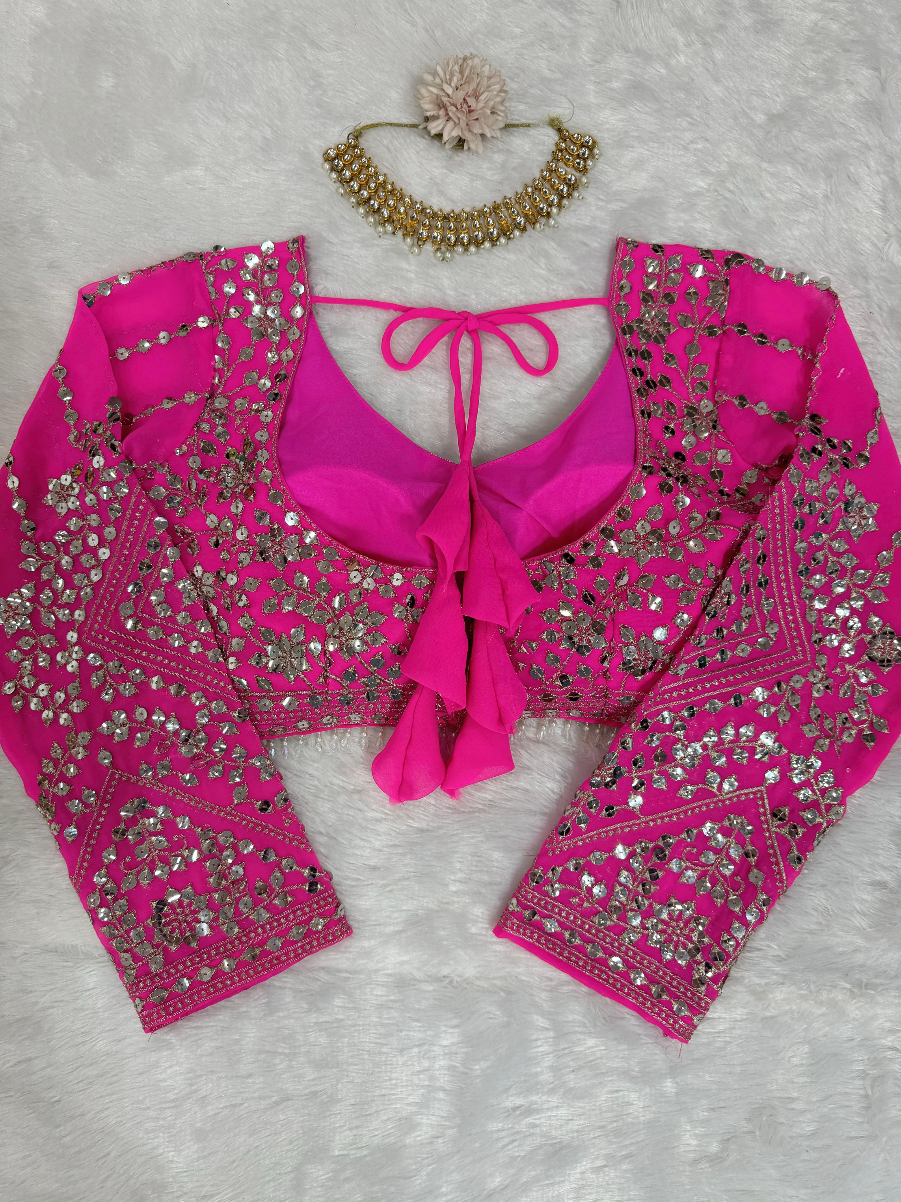 Faux Georgette Lehenga Choli