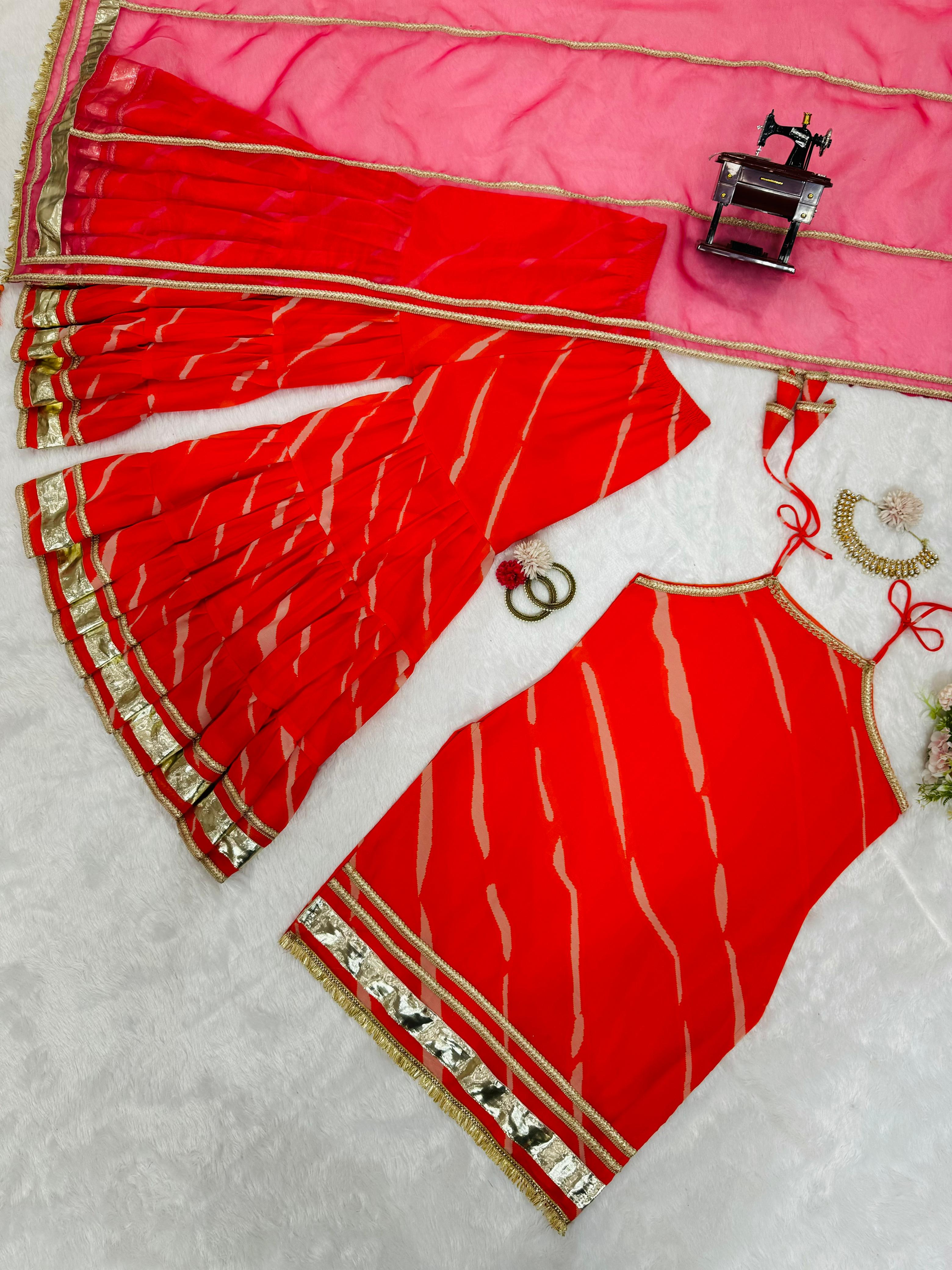 Kurta Set Sharara With Dupatta