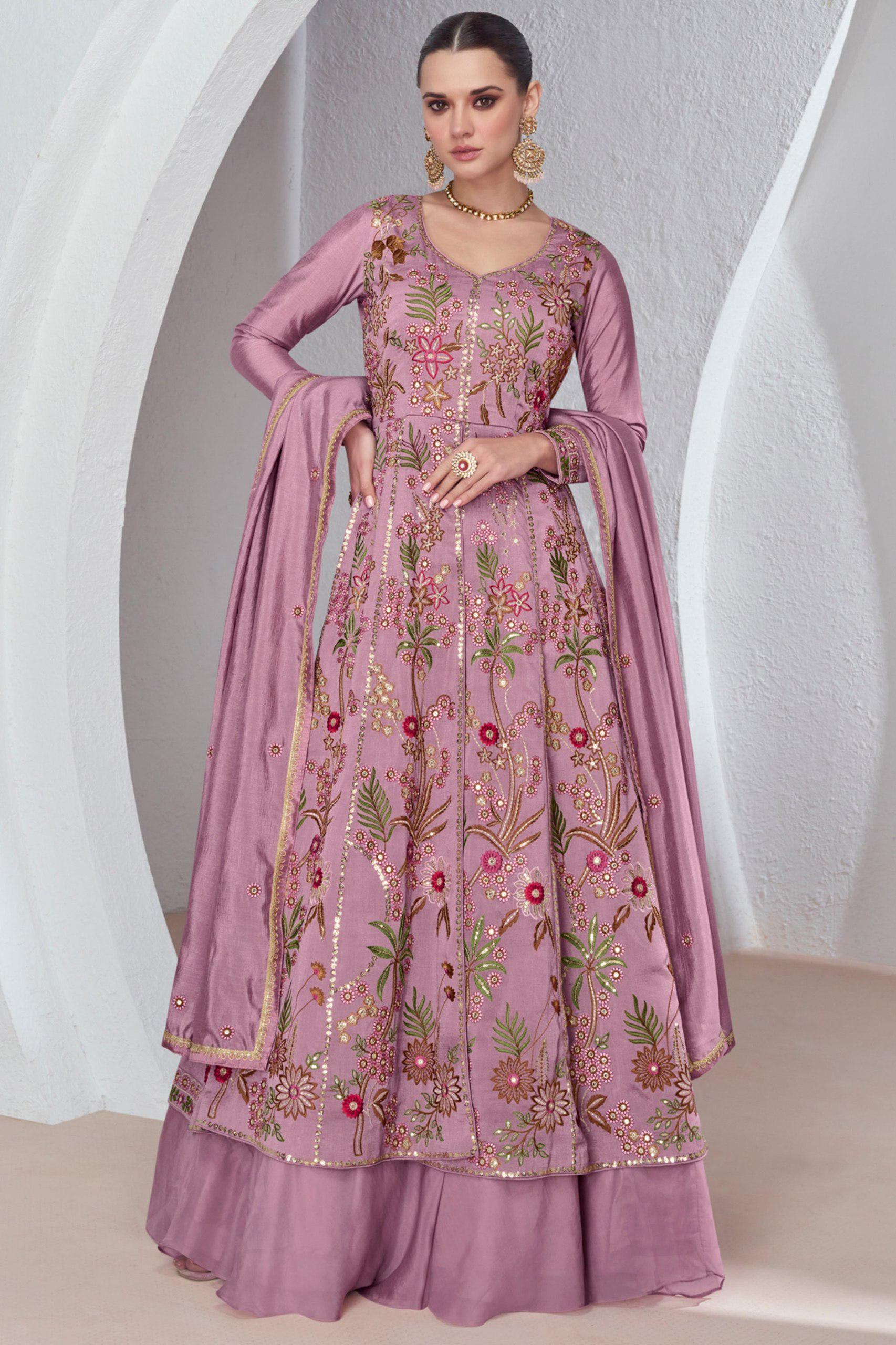 Viscose Silk Gown Set