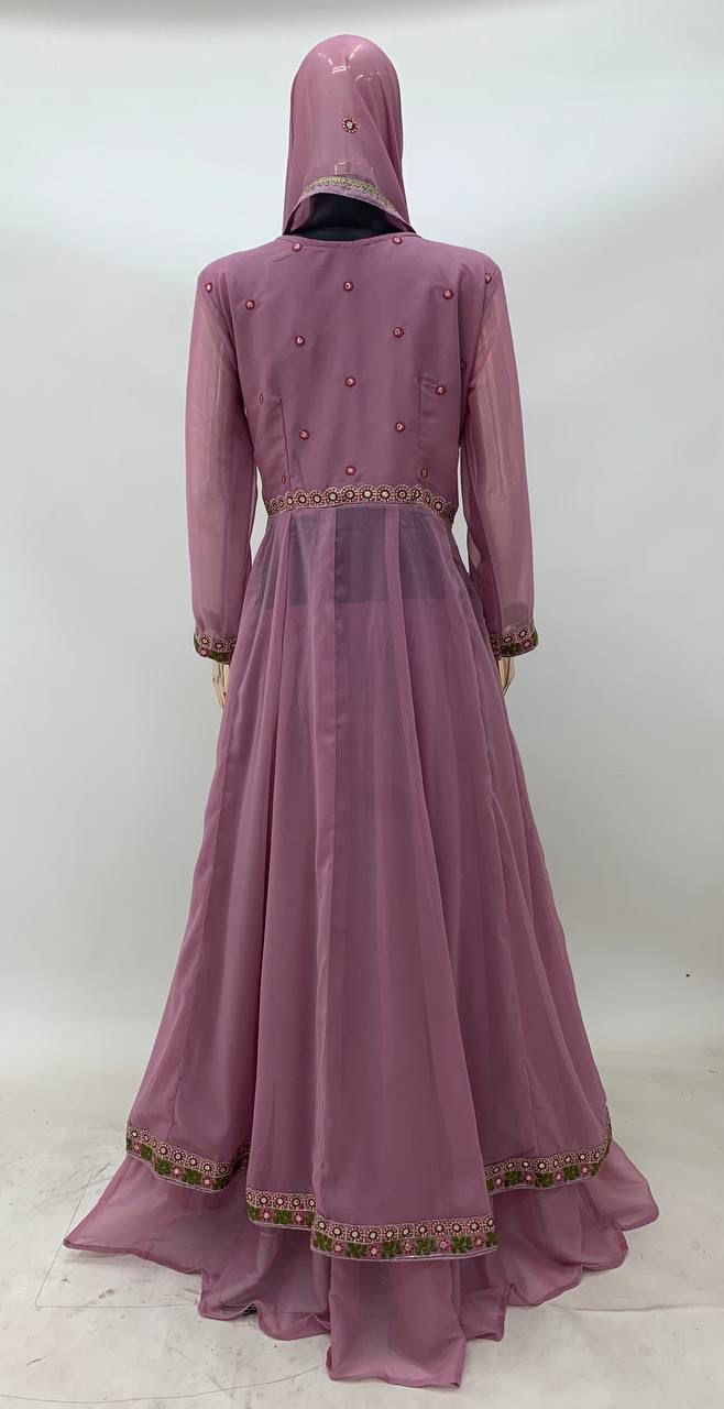 Viscose Silk Gown Set