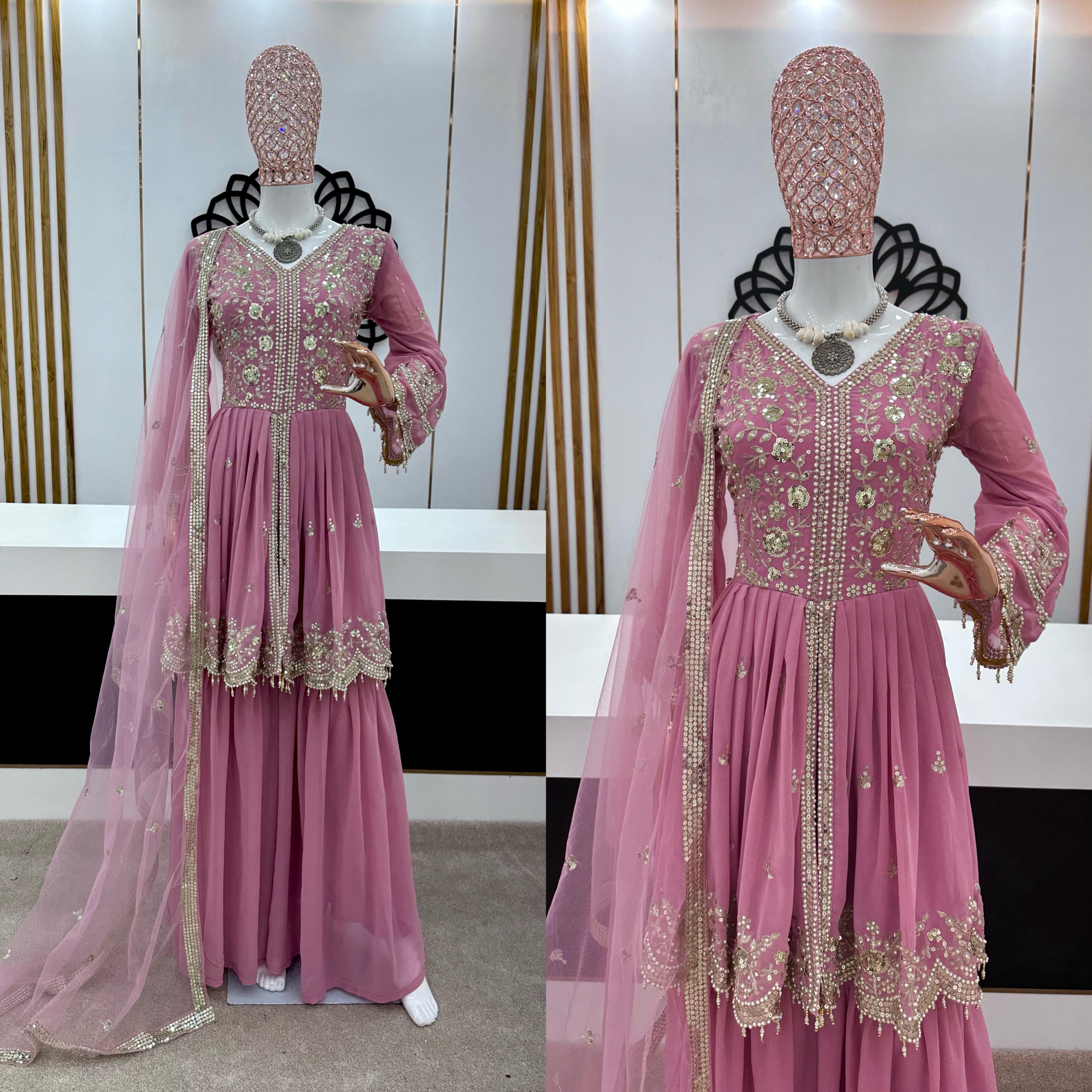 Beautiful Women’s Sharara With Top And Dupatta