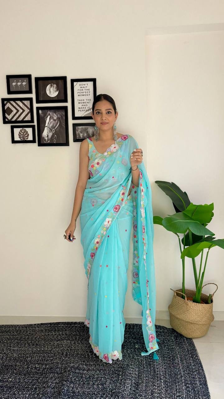 Presenting You Most demanding Casual and party wear Saree Collection