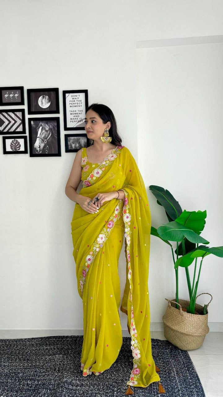 Presenting You Most demanding Casual and party wear Saree Collection