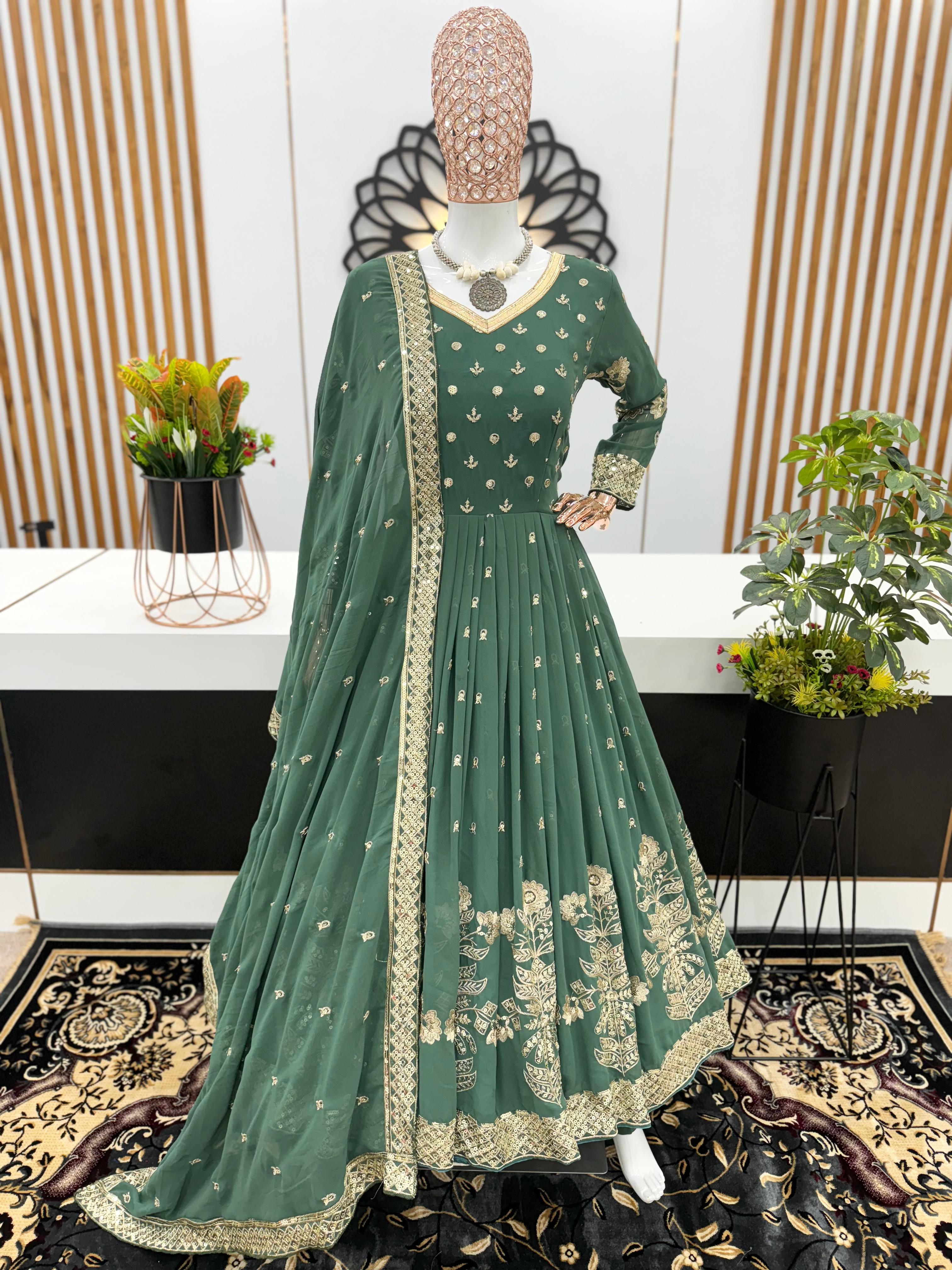 Designer Party Wear Look Fancy Top-Dupatta With Gharara