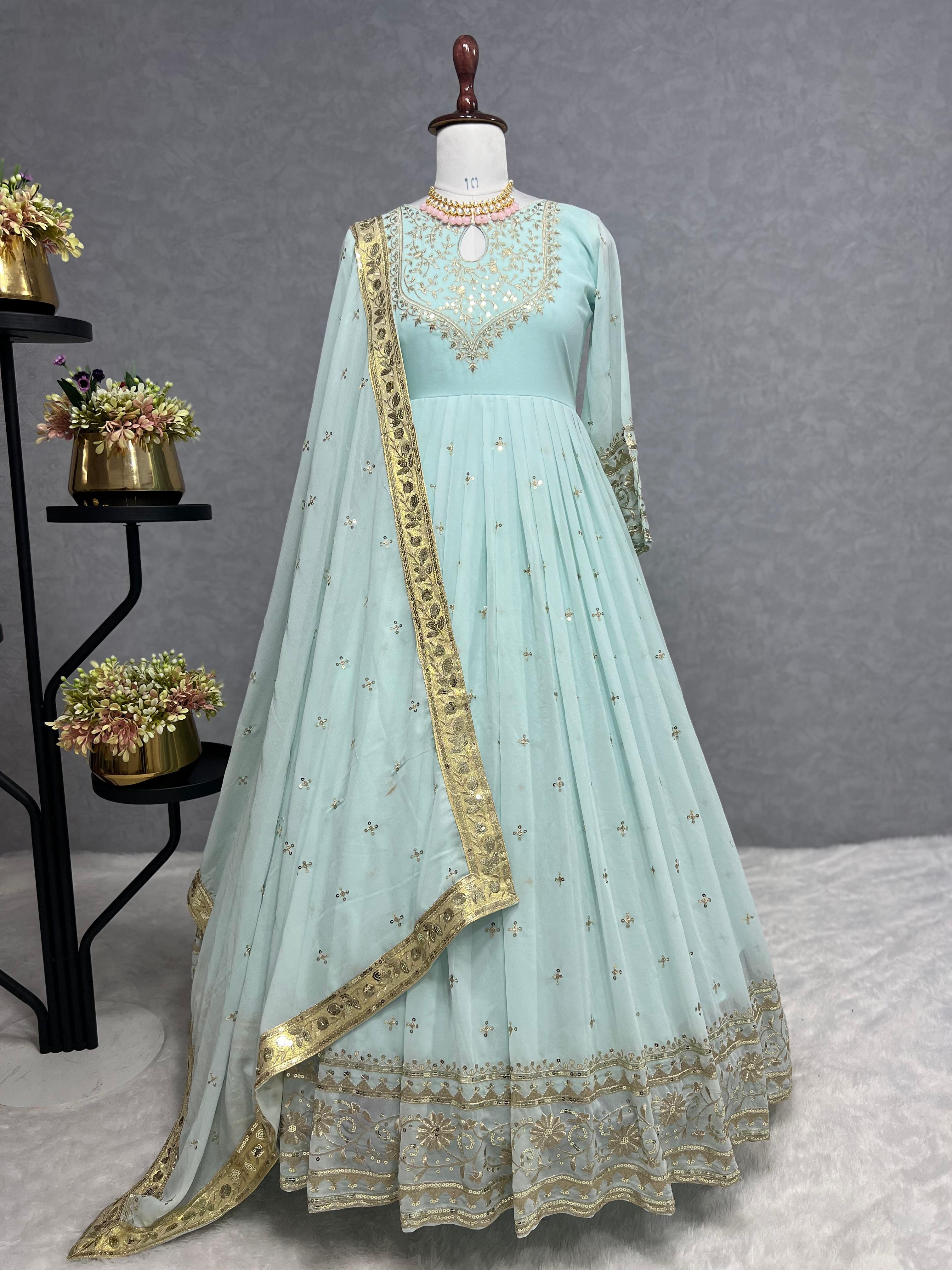 2 PIECE GOWN AND BEAUTIFUL DUPATTA