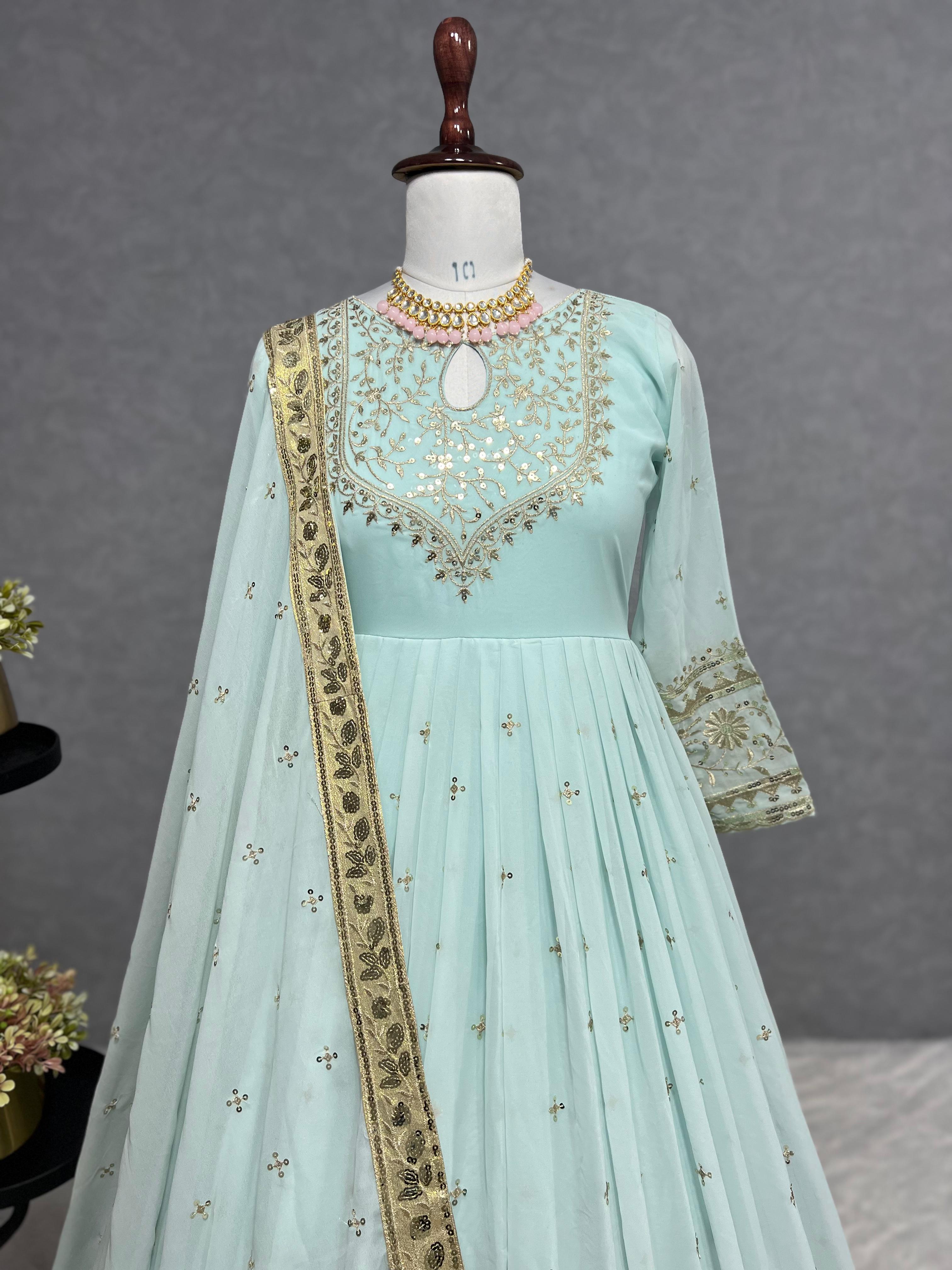 2 PIECE GOWN AND BEAUTIFUL DUPATTA