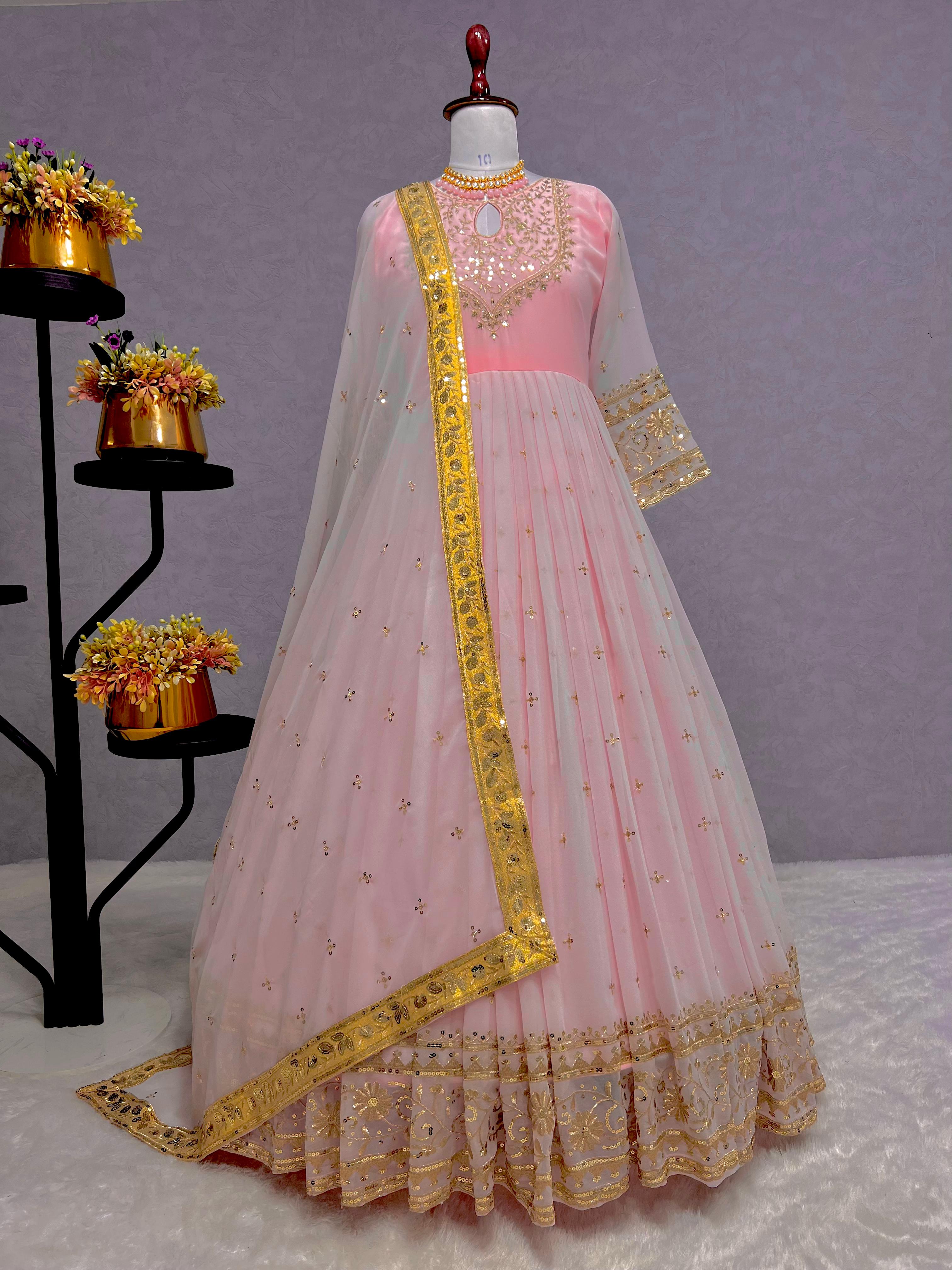 2 PIECE GOWN AND BEAUTIFUL DUPATTA