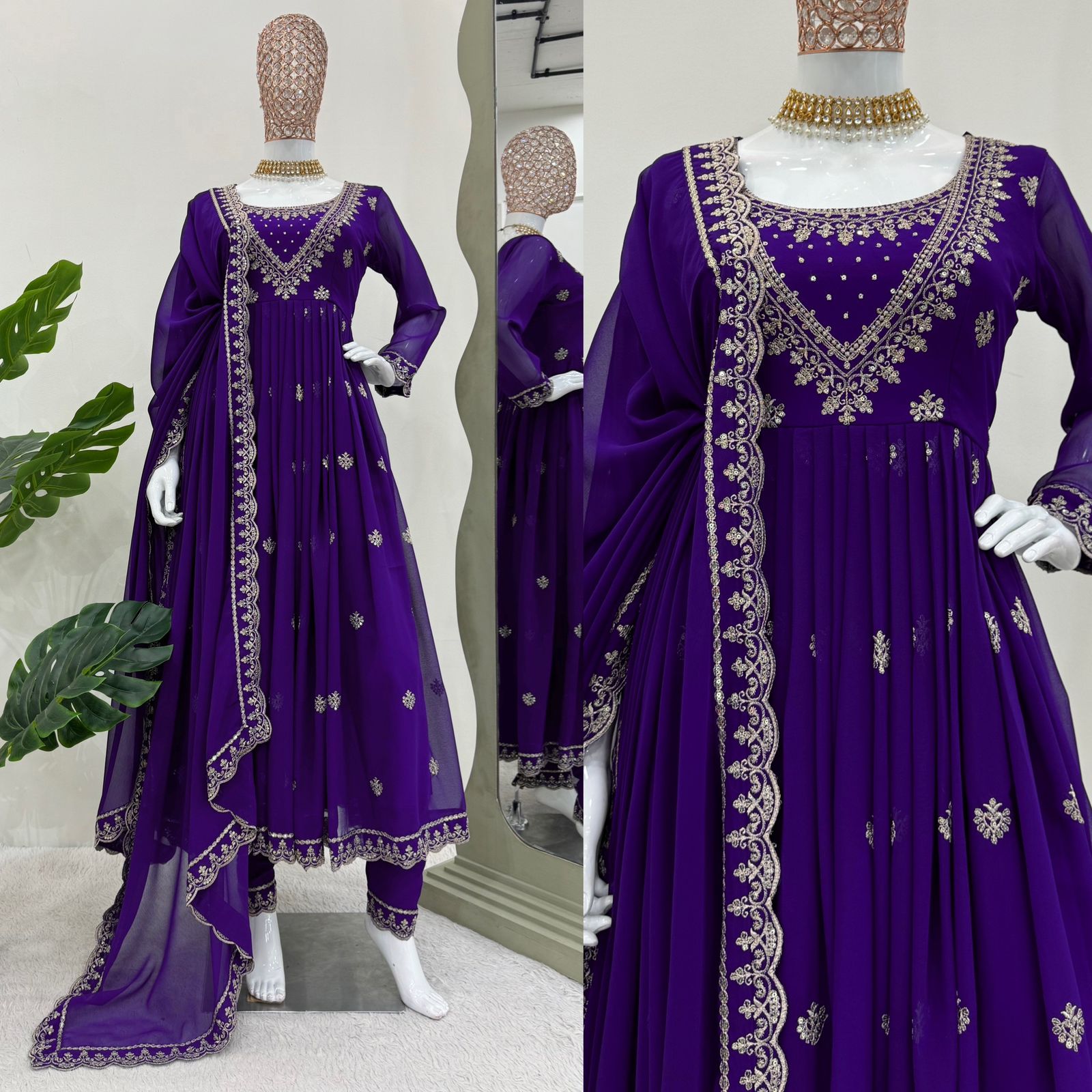 Plazzo-Suit Pair With Dupatta