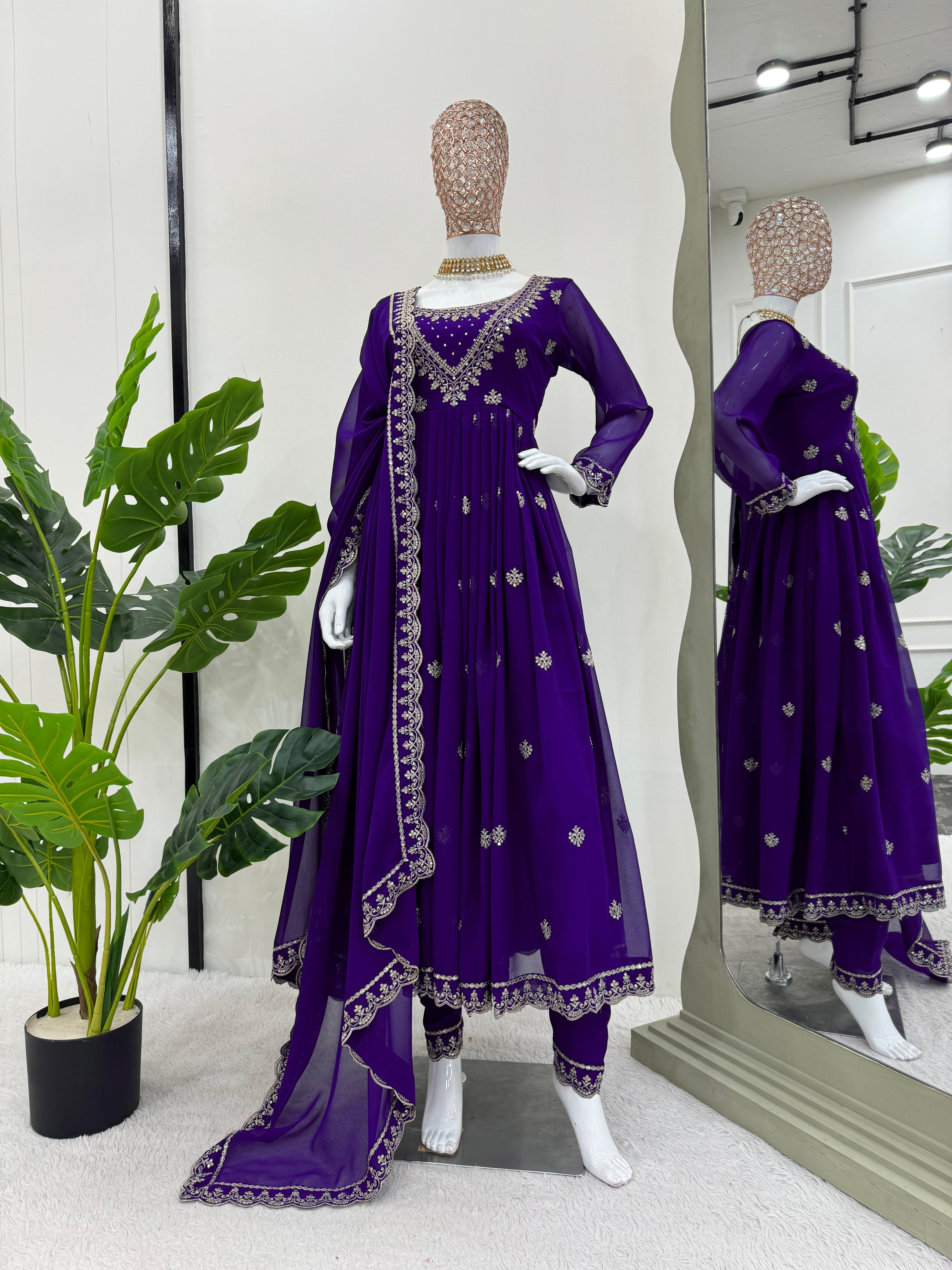 Plazzo-Suit Pair With Dupatta