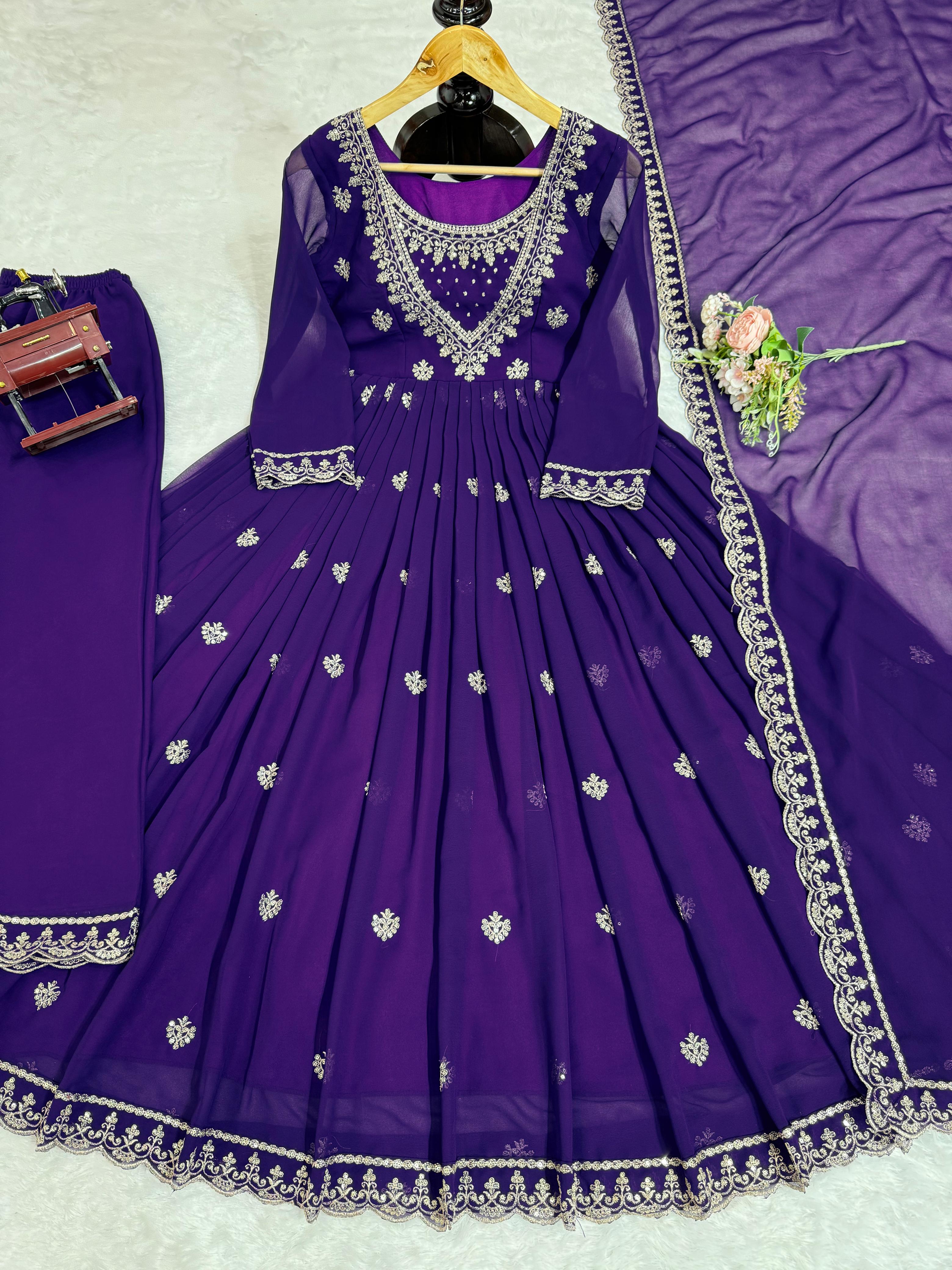 Plazzo-Suit Pair With Dupatta