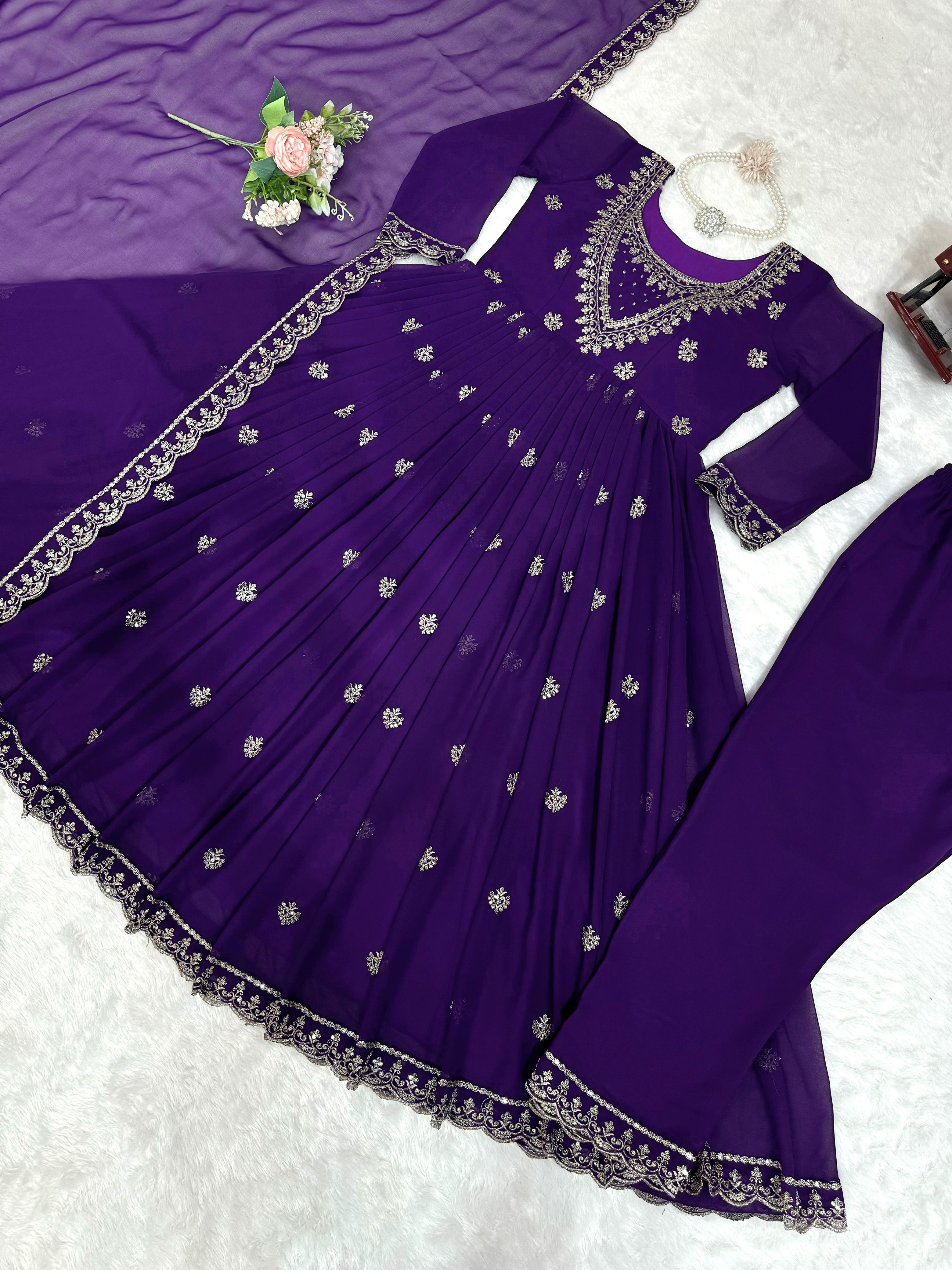 Plazzo-Suit Pair With Dupatta