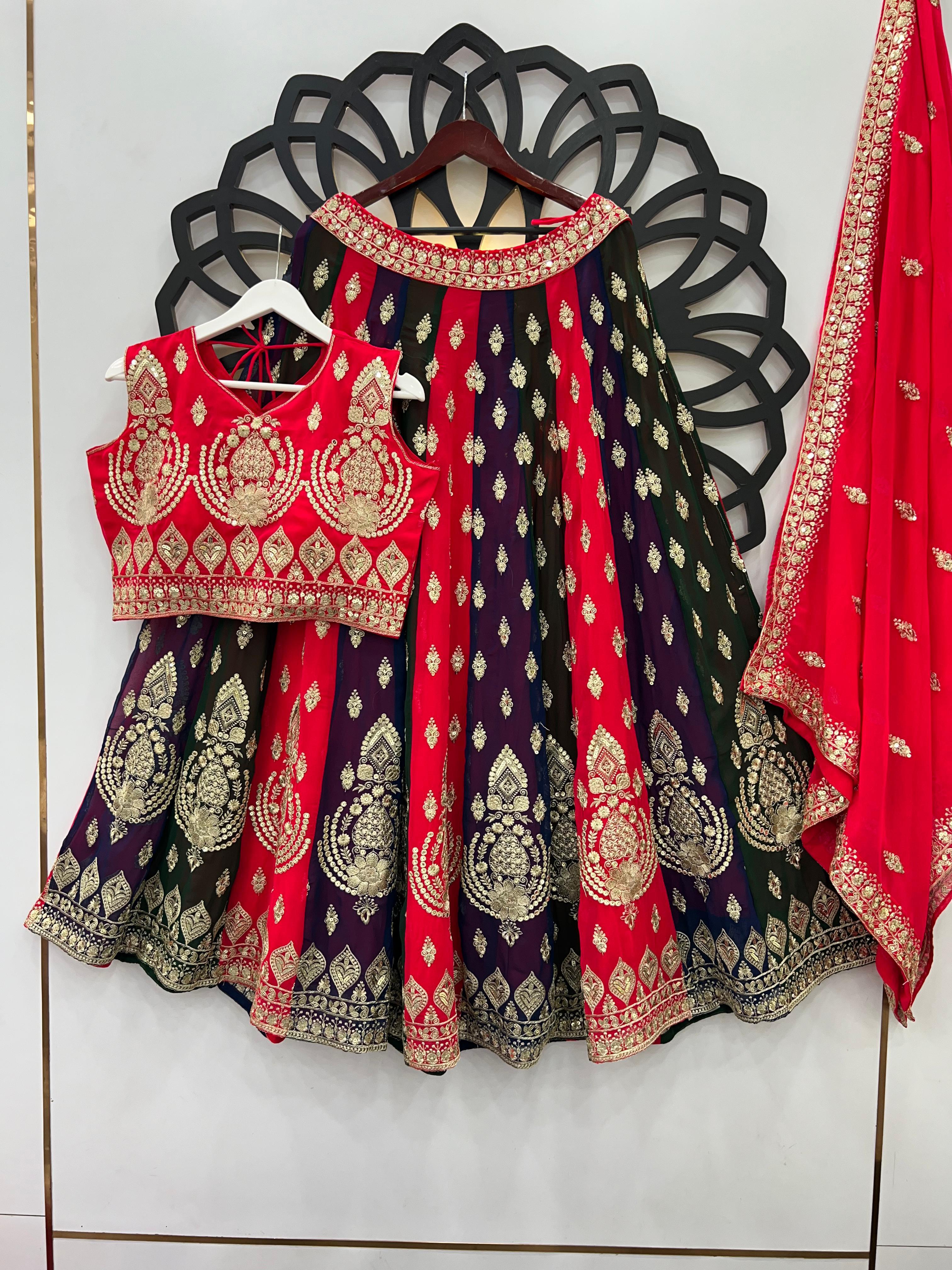 Lehenga Choli With Full Heavy Embroidery Sequence Work