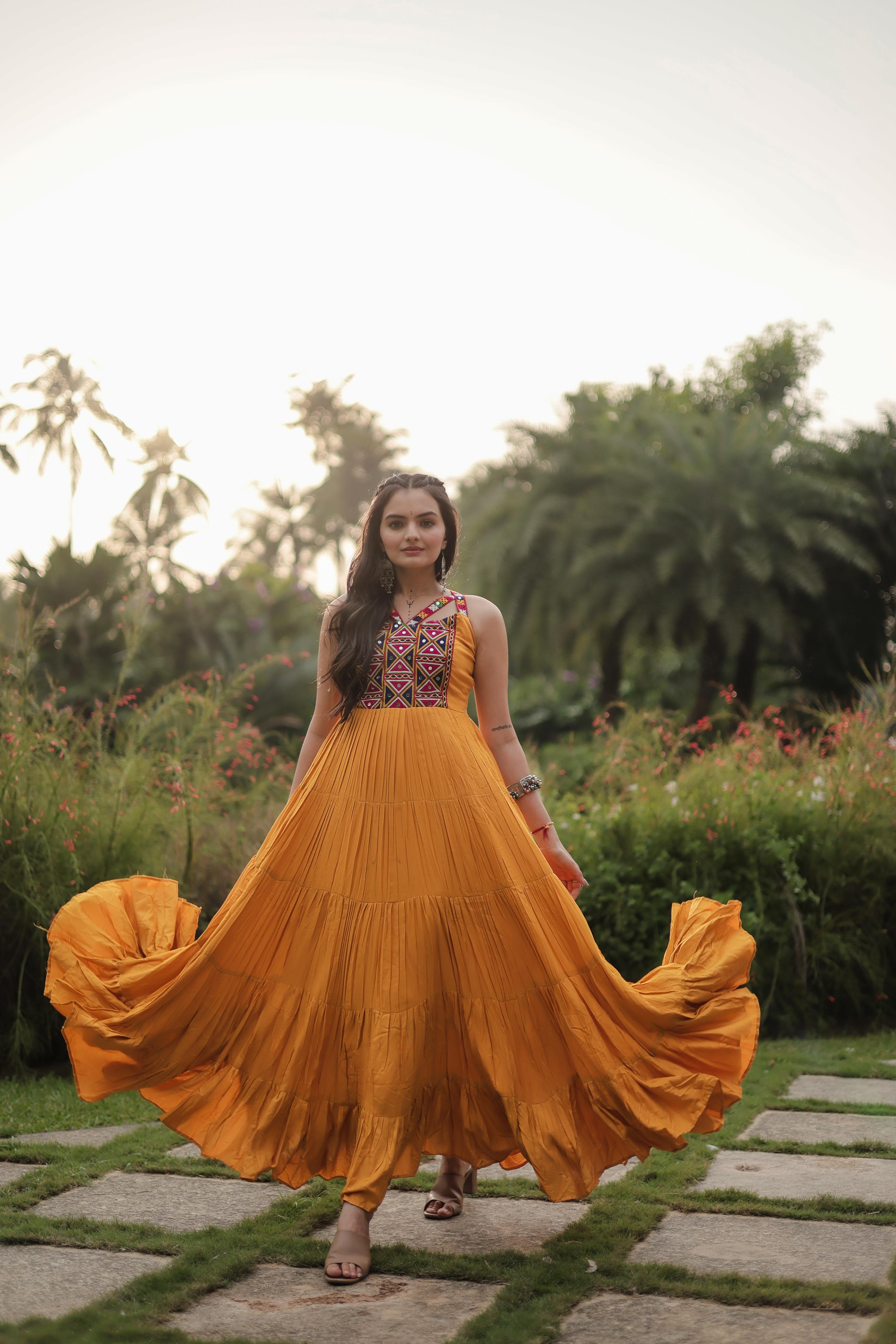 Yellow Gown - Navratri Collection