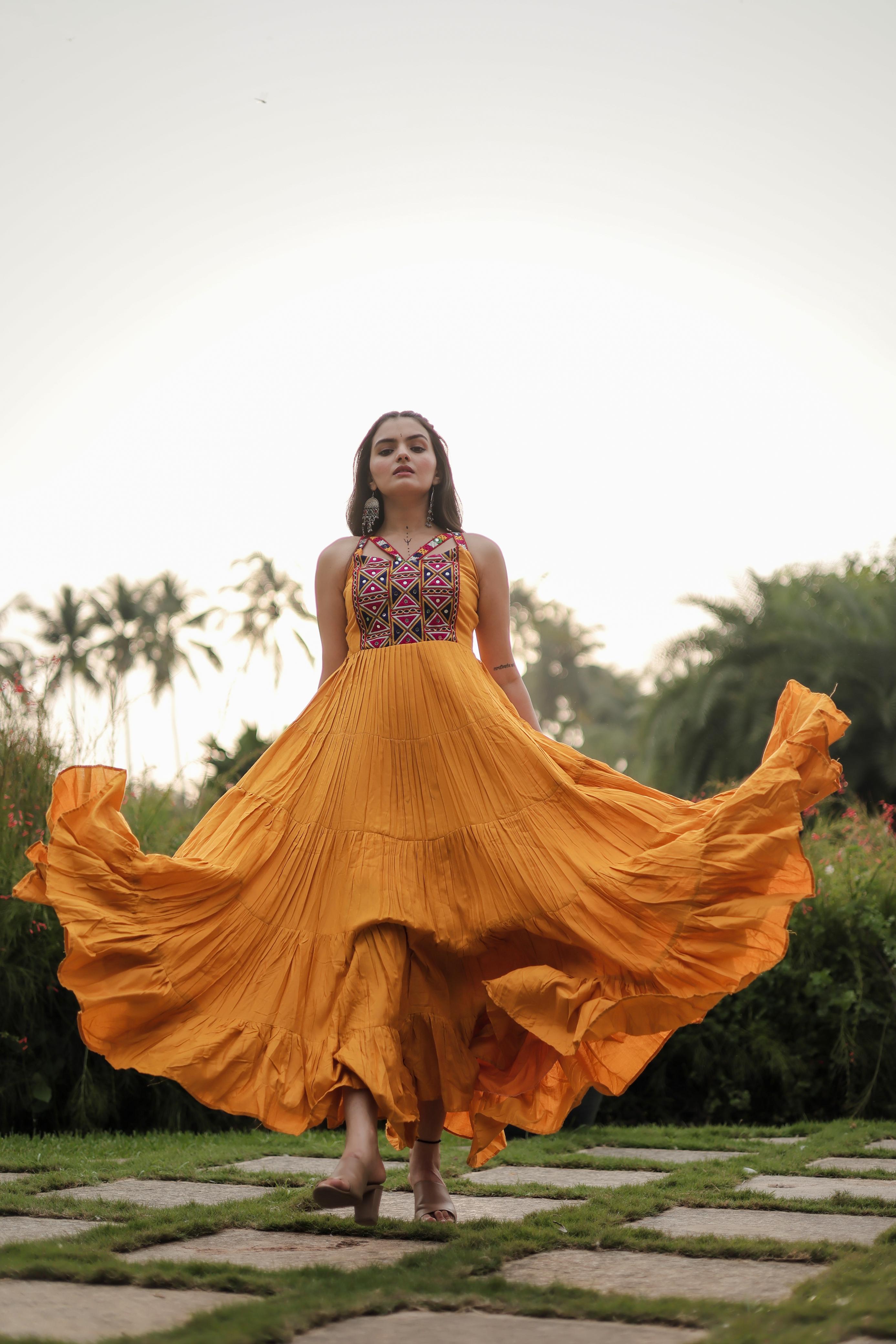 Yellow Gown - Navratri Collection