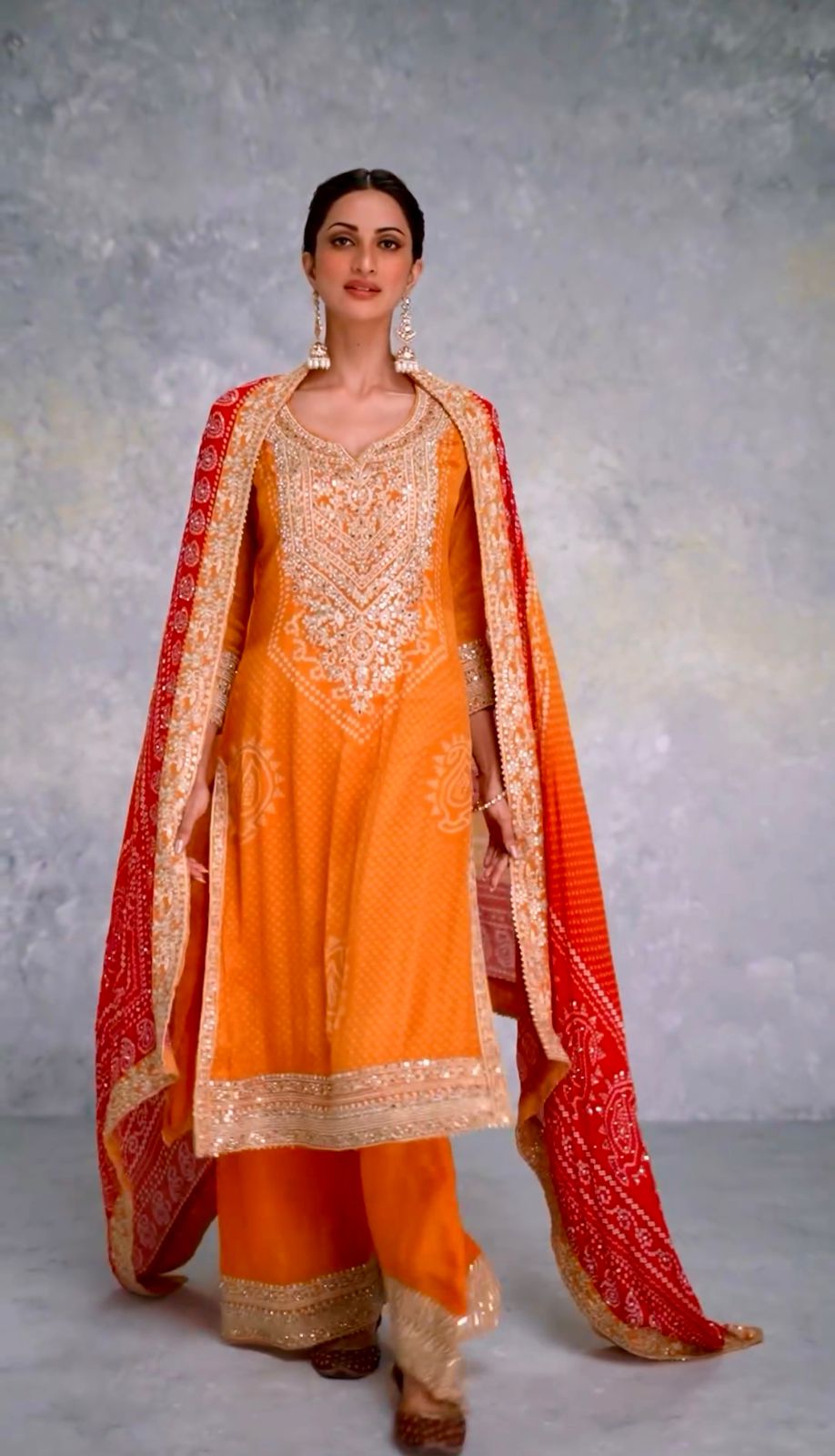 Collection In Heavy Chinon With Embroidery Sequence Work Top-Bottom And Dupatta