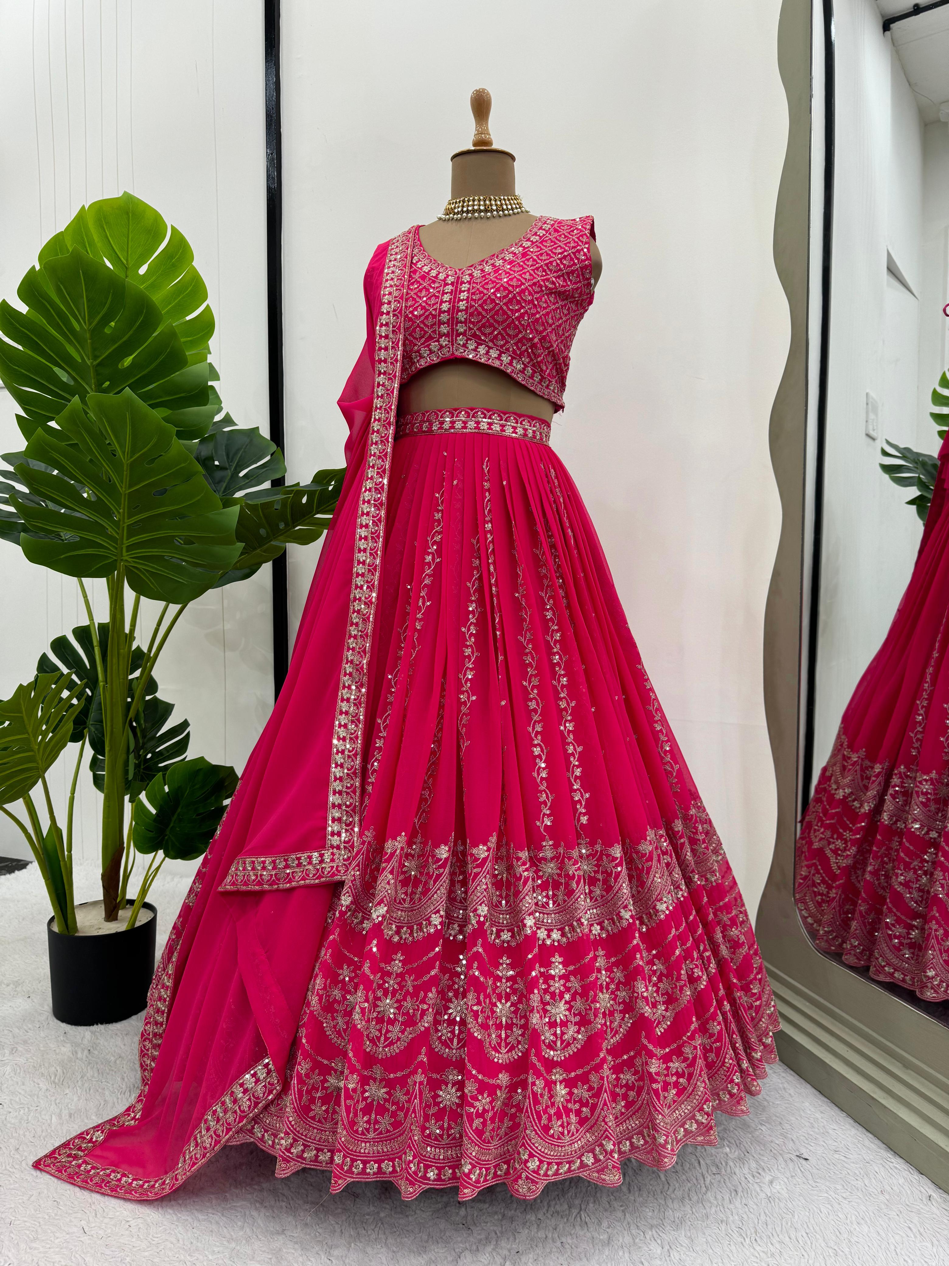 Wedding Wear Lehenga Choli In 2 Colours