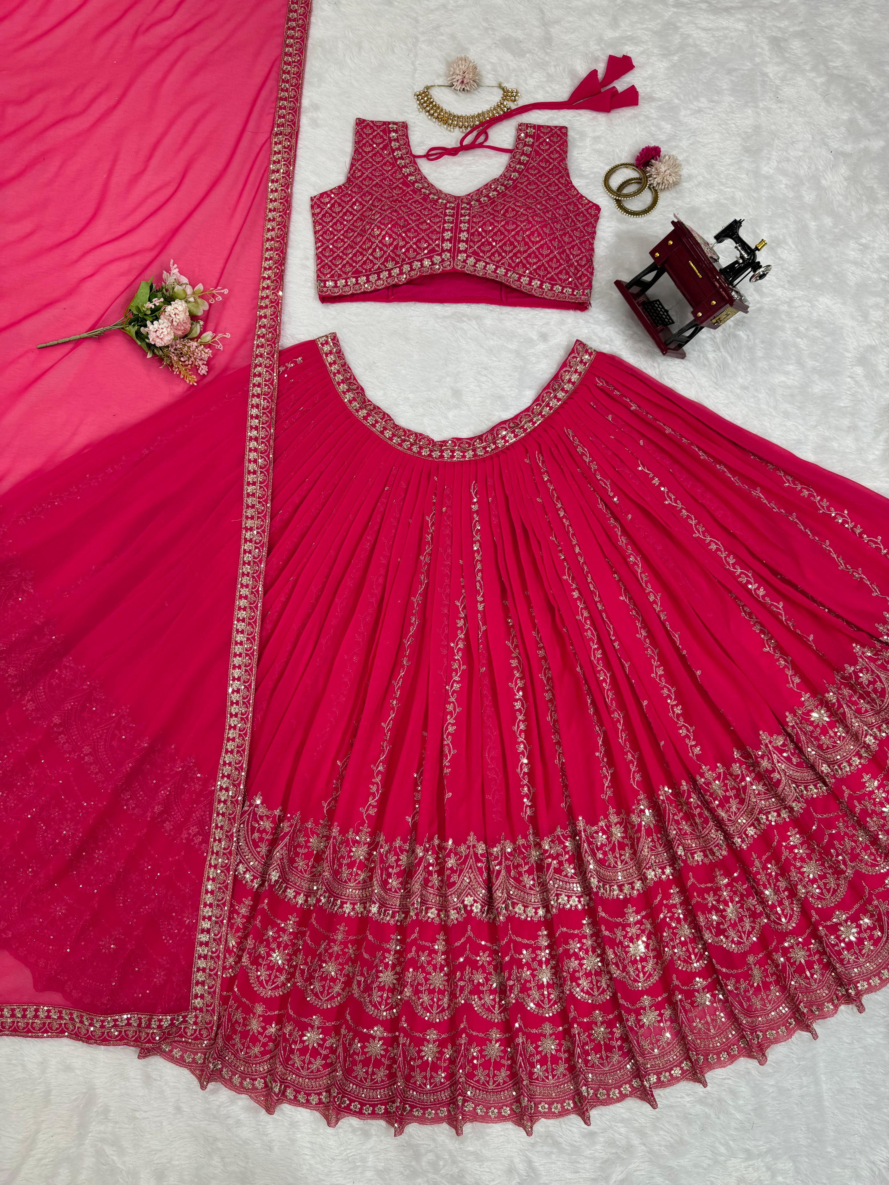 Wedding Wear Lehenga Choli In 2 Colours