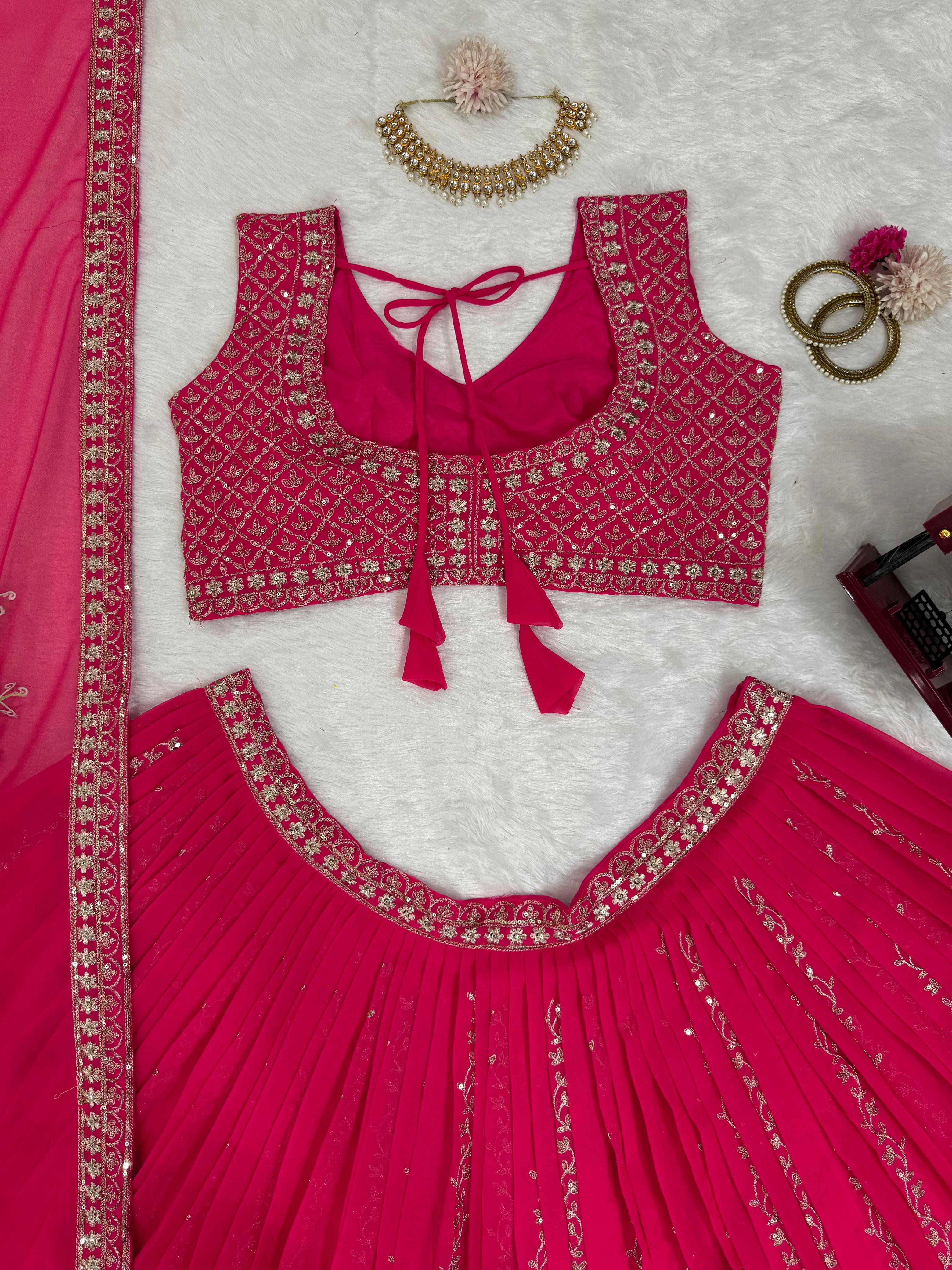 Wedding Wear Lehenga Choli In 2 Colours