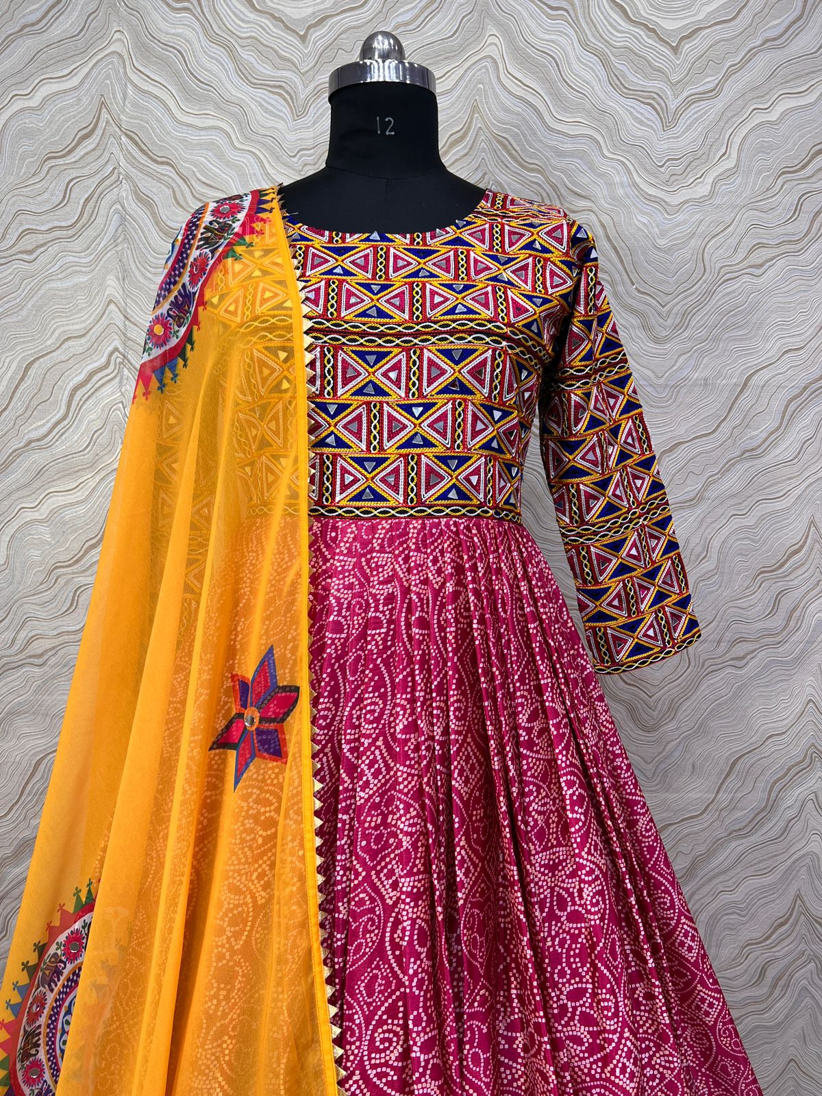 NEW FANCY DIGITAL PRINT  GOWN WITH DUPATTA