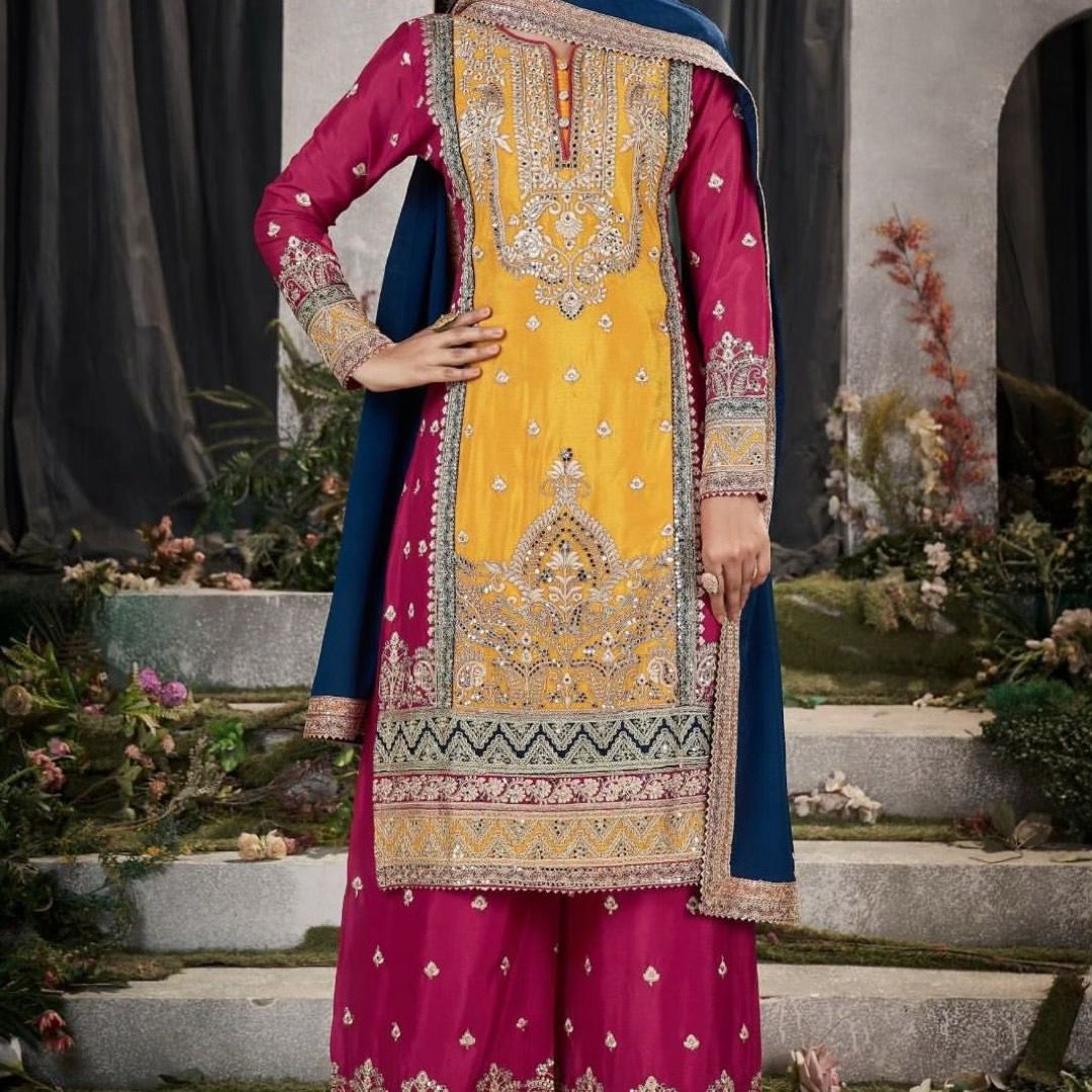 Top-Bottom And Dupatta Set Fully Stitched Ready To Wear Collection