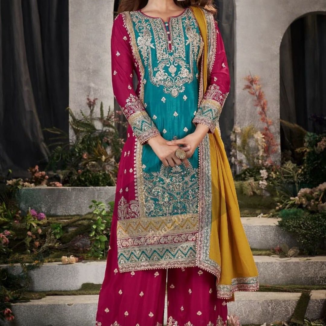 Top-Bottom And Dupatta Set Fully Stitched Ready To Wear Collection