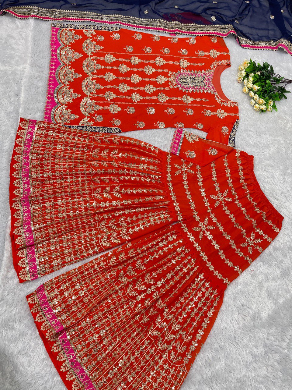 New Party Wear Salvar Suit Set With Dupatta LC-1605