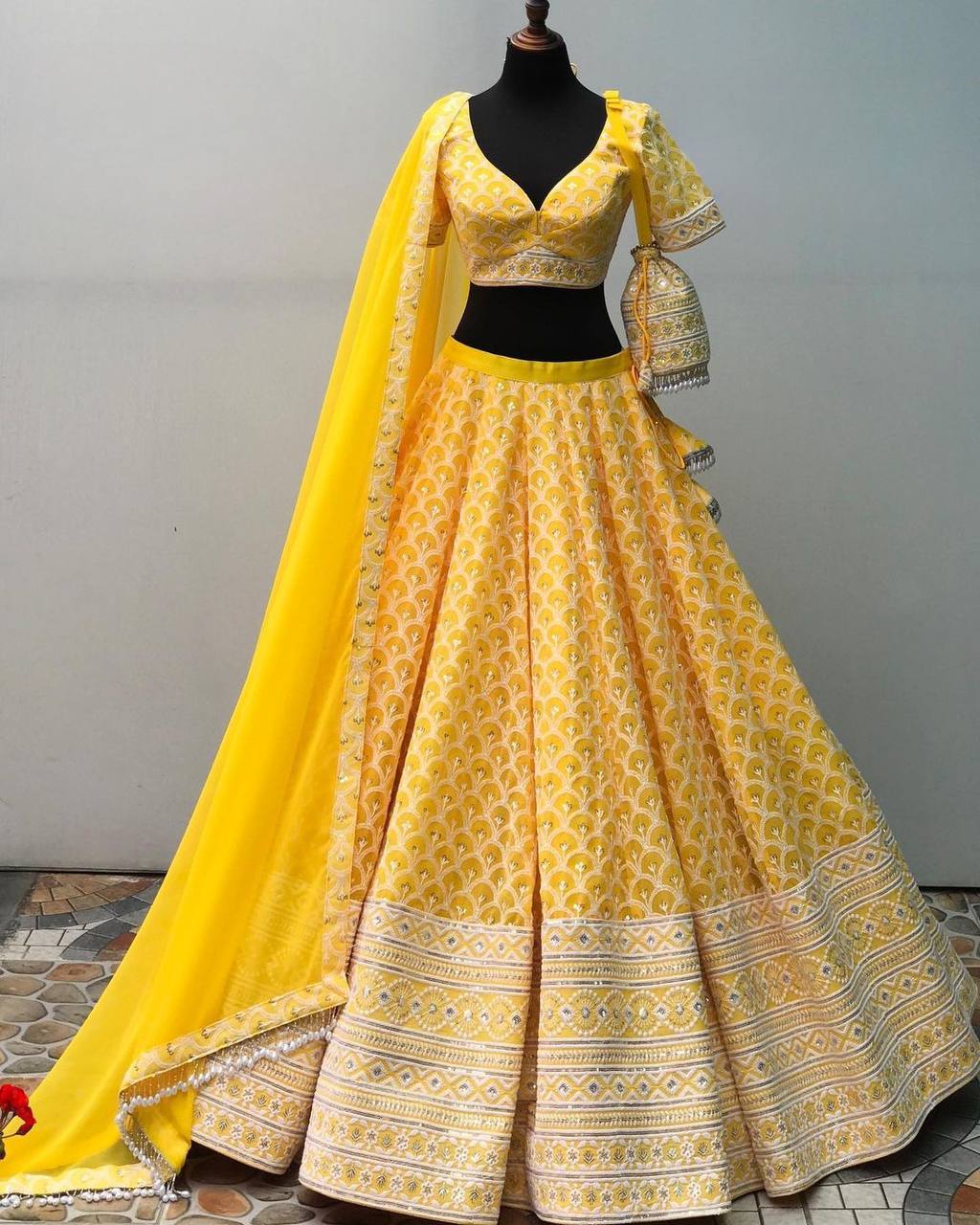 Georgette Sequence Work Party Wear Lehenga choli SD 218